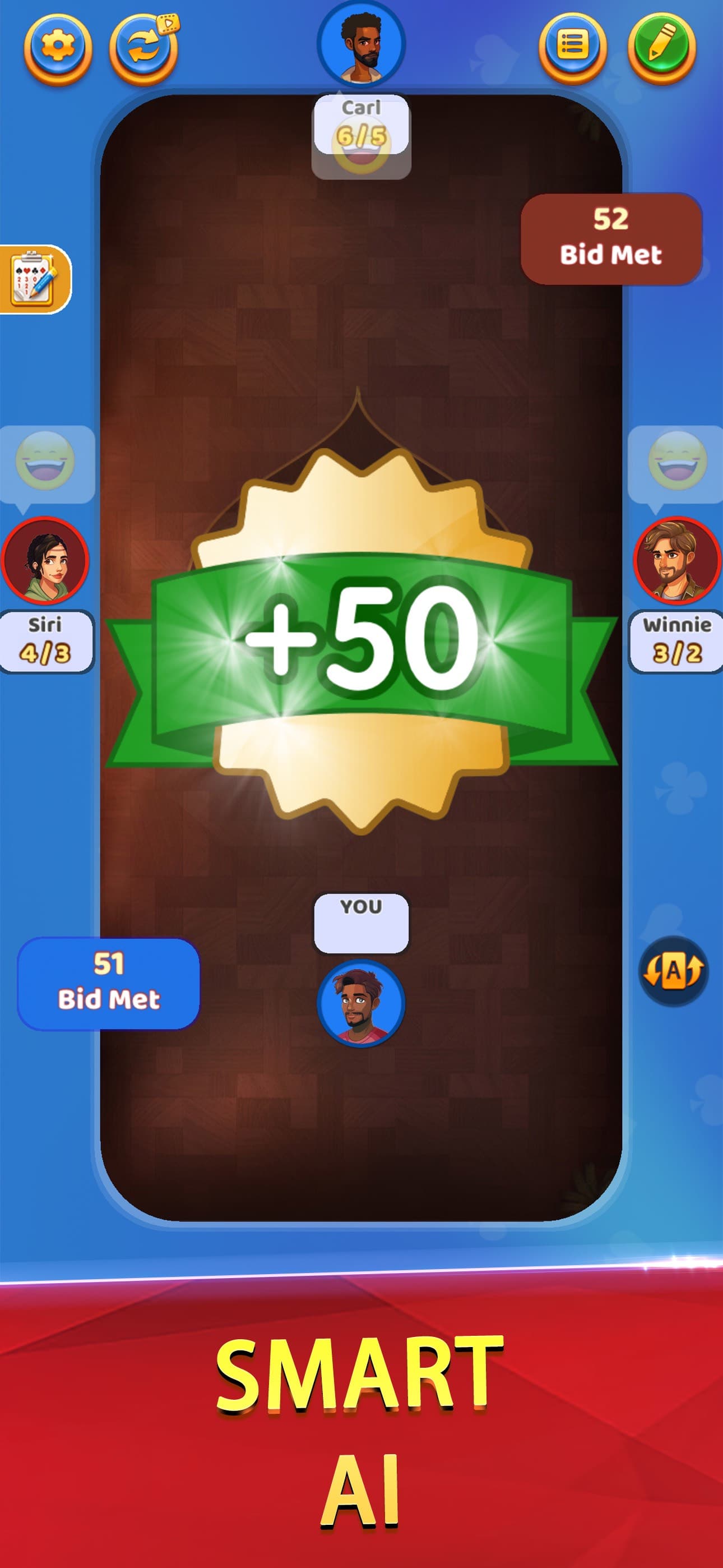Spades Offline - Card Game * screenshot 4 - screenshot