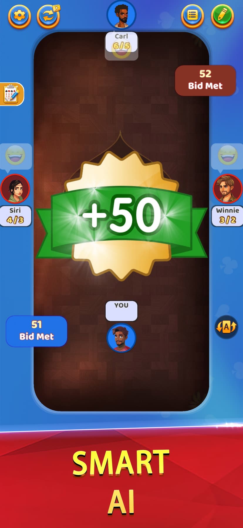 Spades Offline - Card Game * screenshot 4 - screenshot