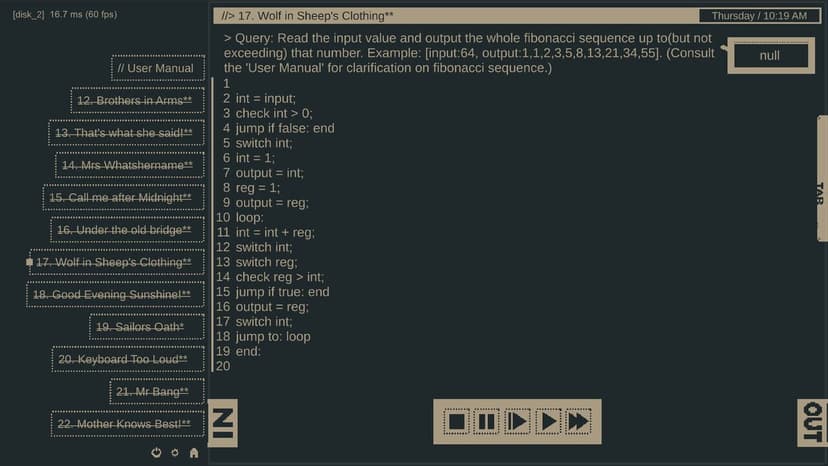 Null - screenshot