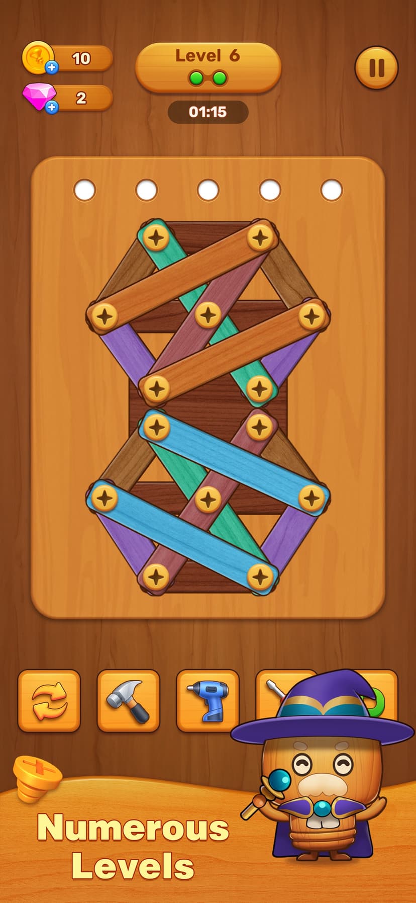 Wood Screw - Nuts & Bolts screenshot 5 - screenshot
