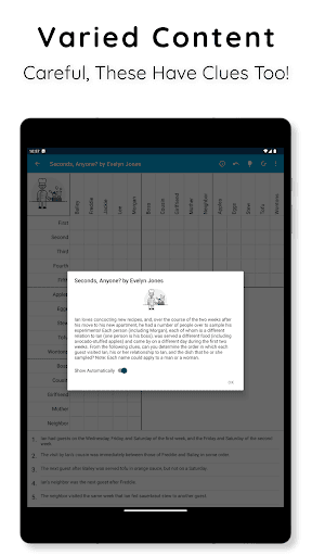 HARD Penny Dell Logic Problems screenshot 9 - screenshot