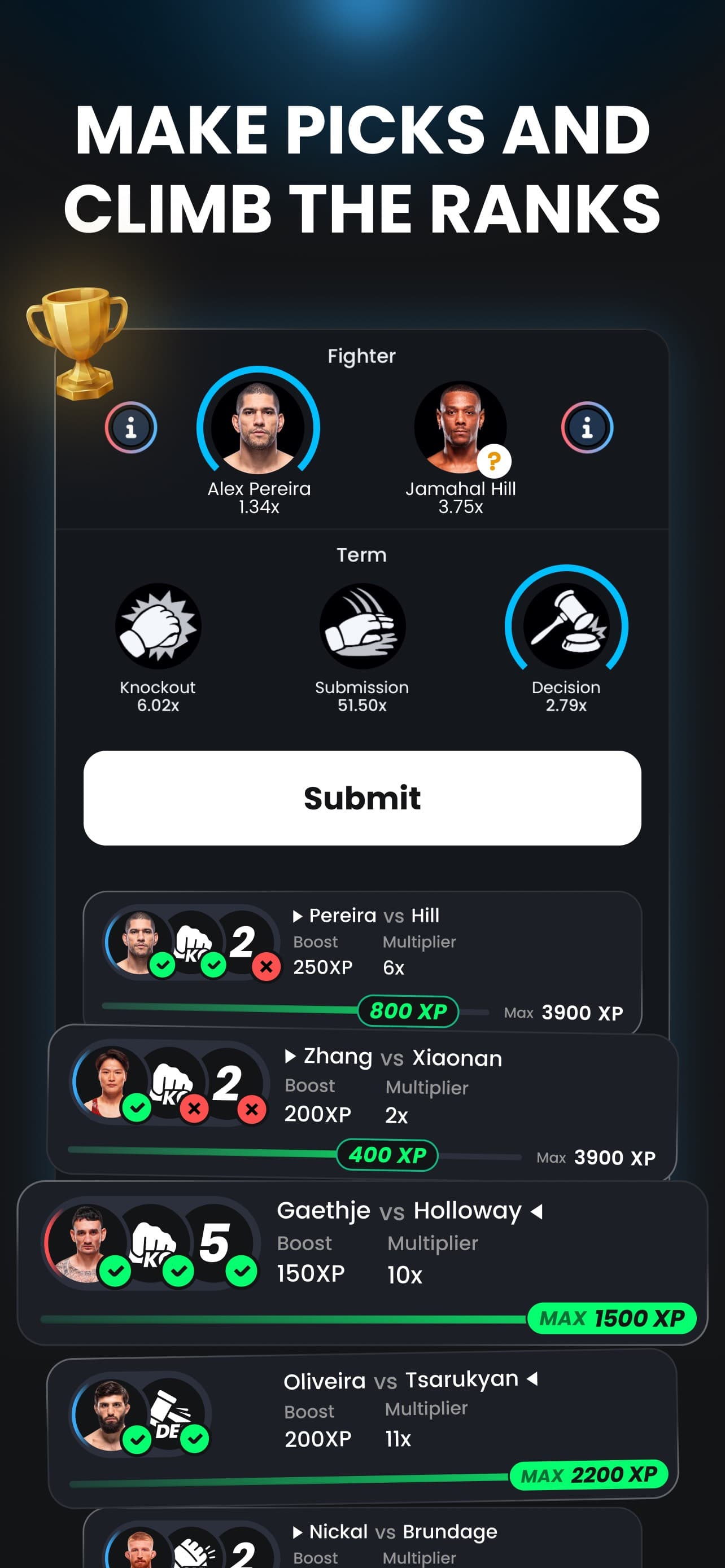 Verdict MMA Picks & Scoring screenshot 2 - screenshot