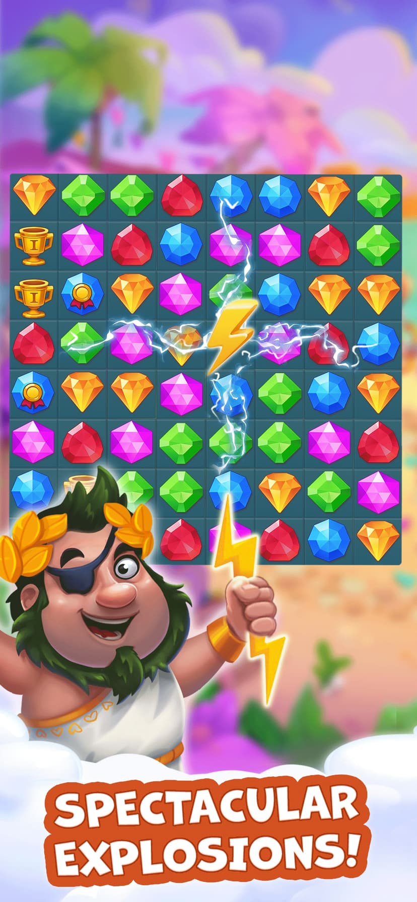 Pirate Treasures - Gems Puzzle screenshot 3 - screenshot