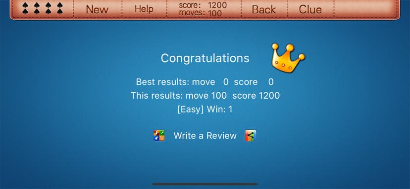 Classic Spider Solitaire HD screenshot 3 - screenshot