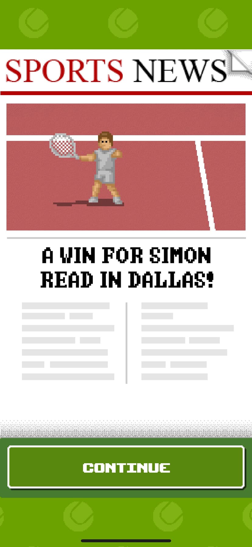 Retro Slam Tennis screenshot 4 - screenshot