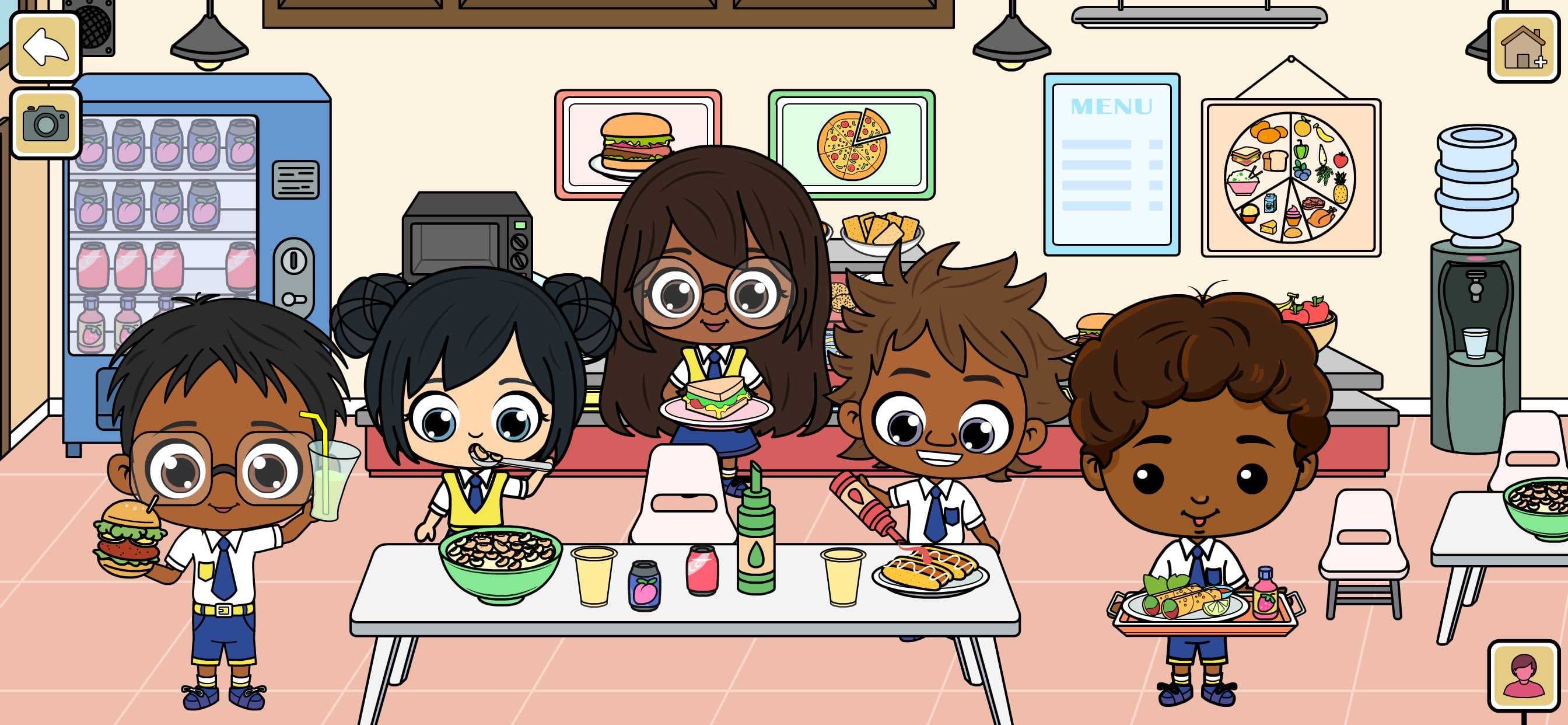 My Tizi School Cafe World Game screenshot 1 - screenshot