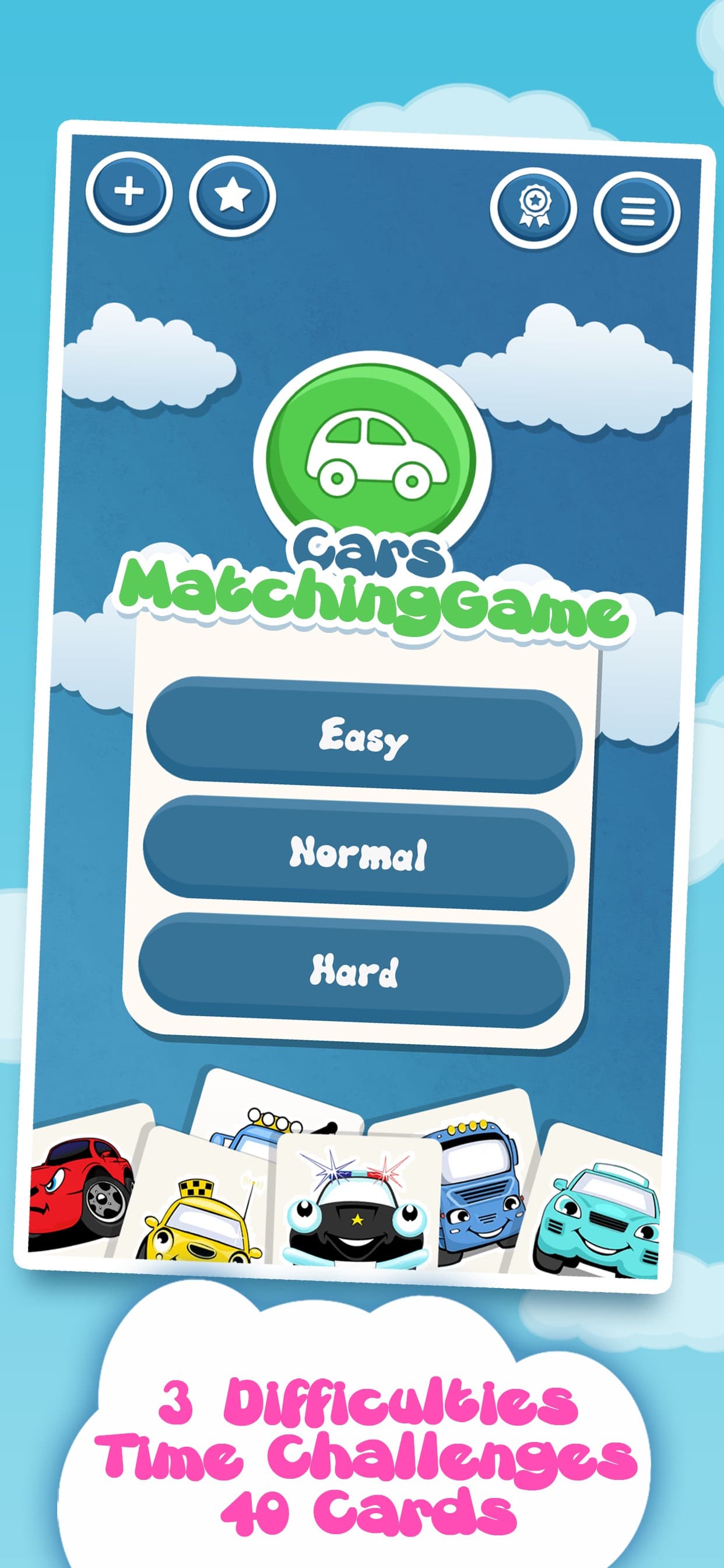 Matching family game: Cars screenshot 3 - screenshot