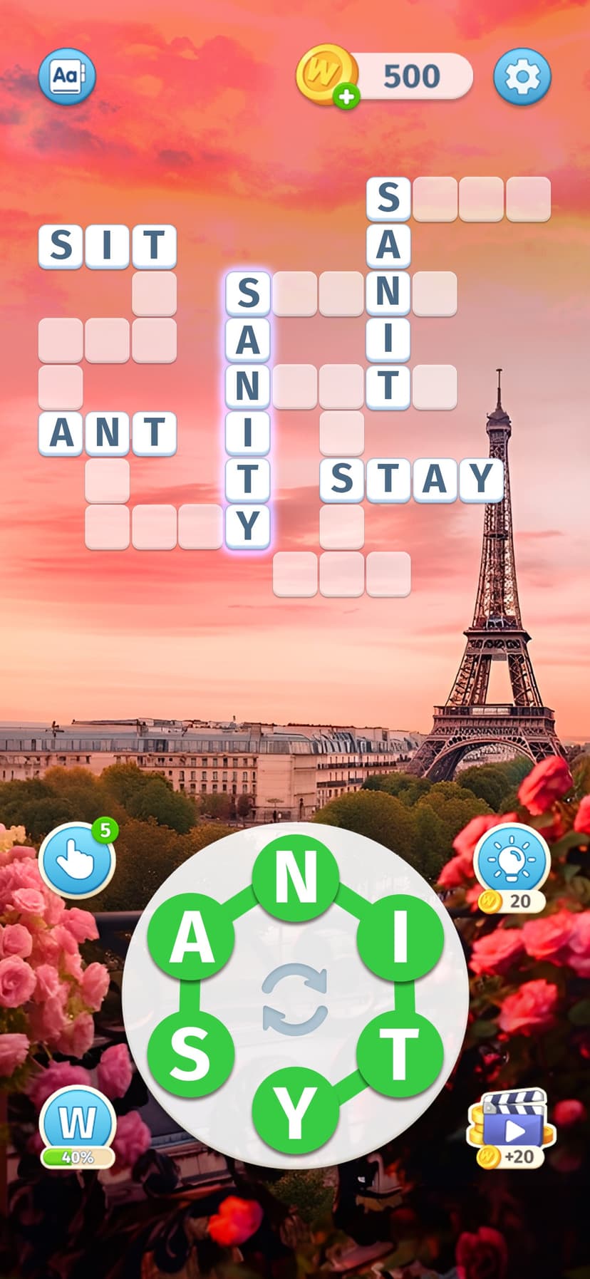Sky Words: Word Puzzle Games screenshot 3 - screenshot