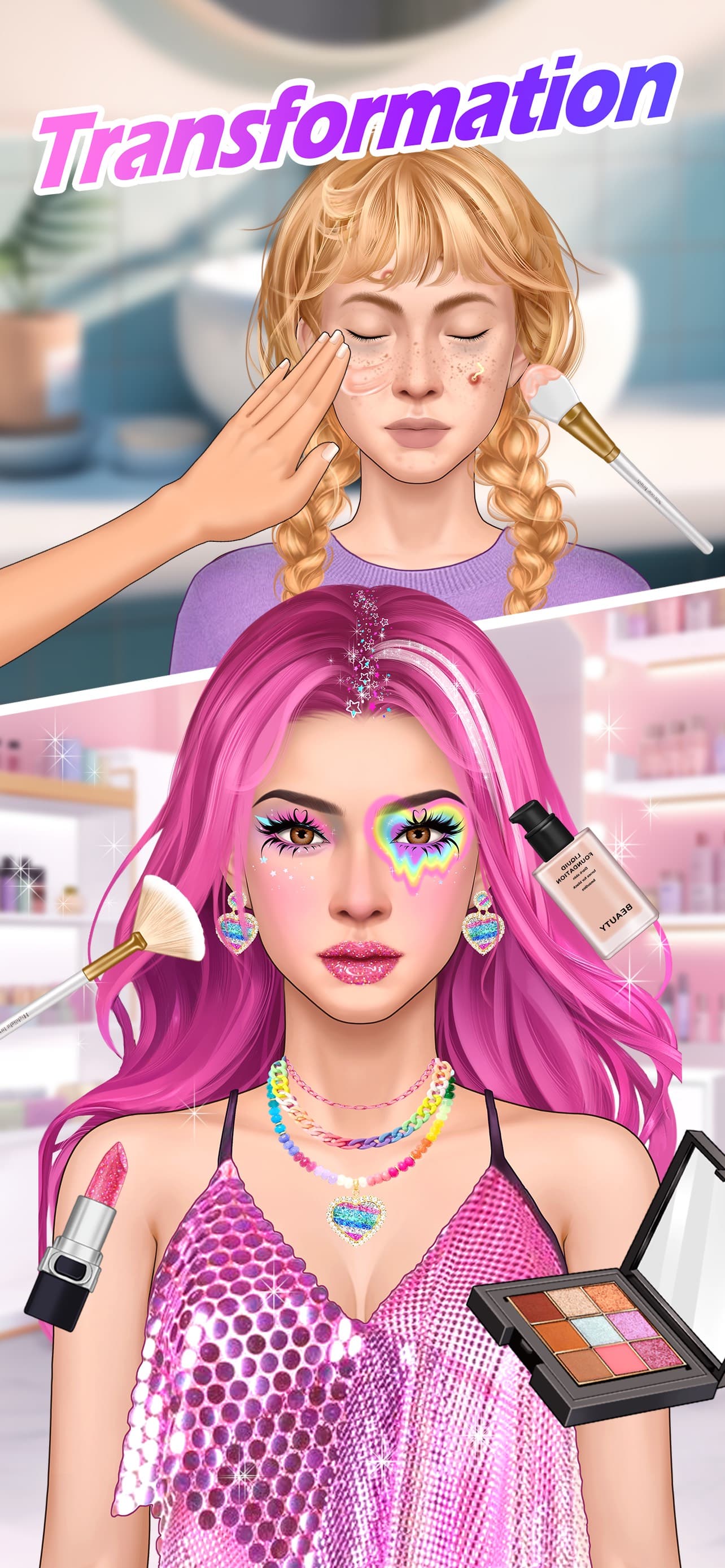 YoYa: Makeup ASMR Makeover Spa screenshot 3 - screenshot