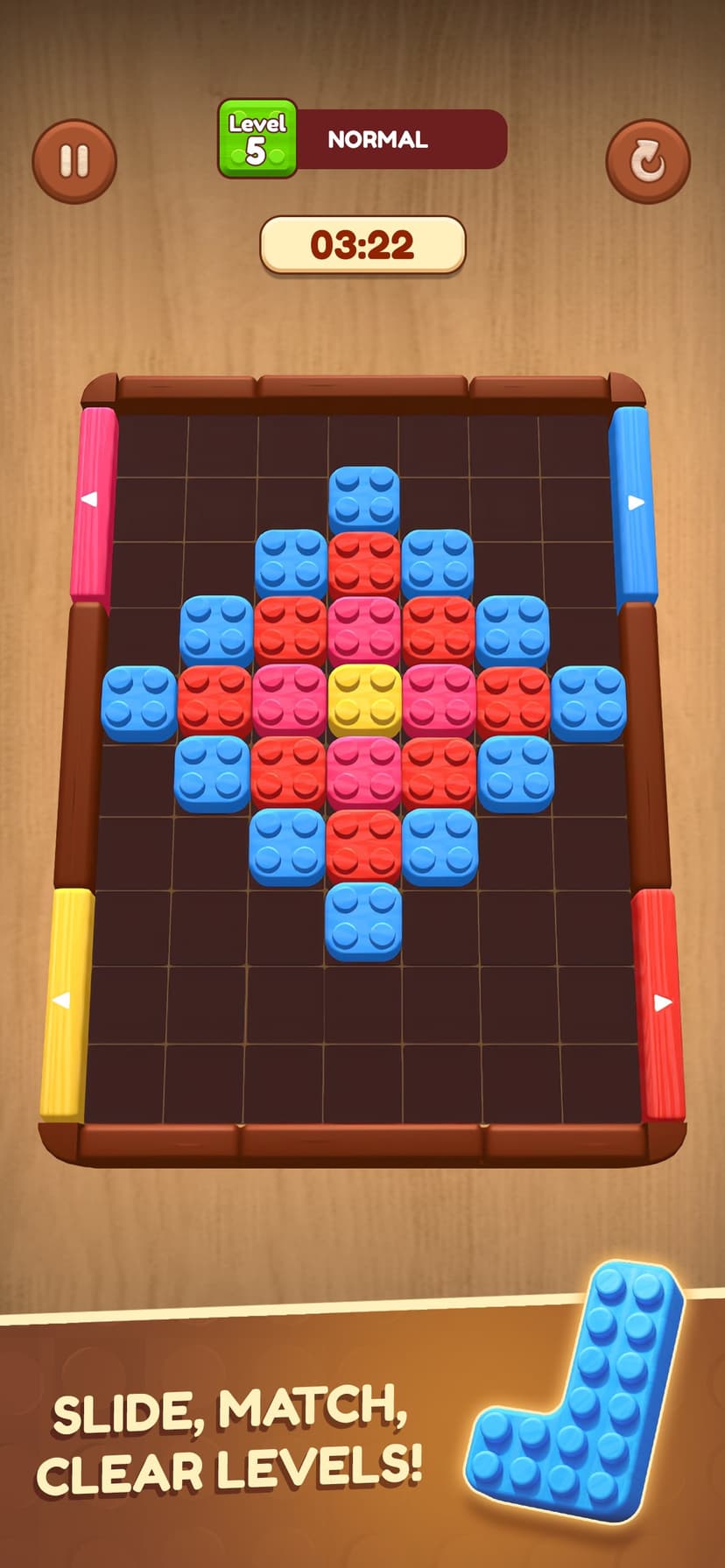Wooden Slide: Block Escape screenshot 4 - screenshot