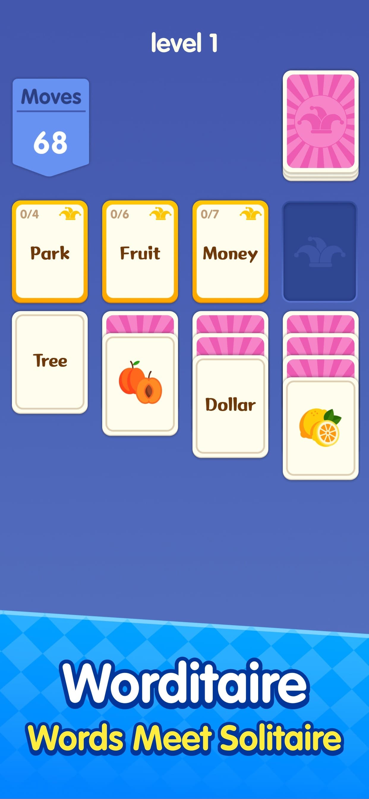 Worditaire: Word Solitaire screenshot 1 - screenshot