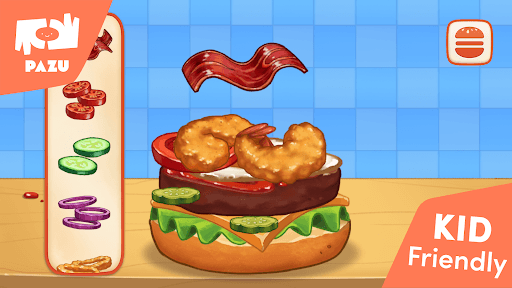 Burger Maker Kids Cooking Game screenshot 2 - screenshot