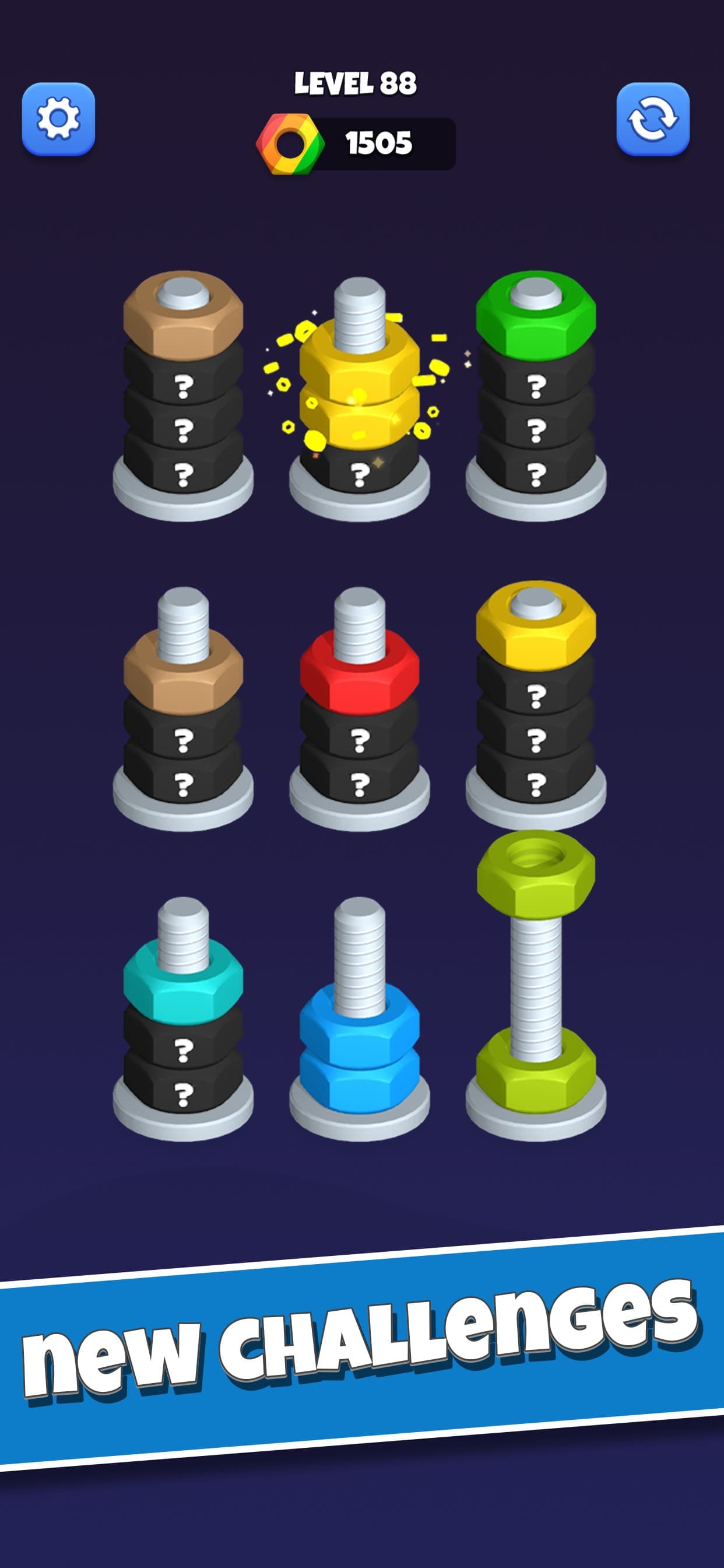 Nut Sort-Color Puzzle Games screenshot 4 - screenshot