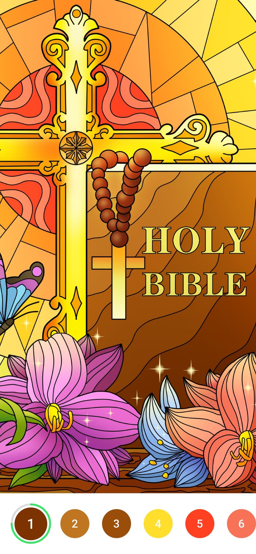 Bible Color - Paint by Number screenshot 2 - screenshot
