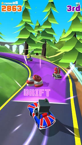 Blocky Racer - Endless Racing screenshot 7 - screenshot