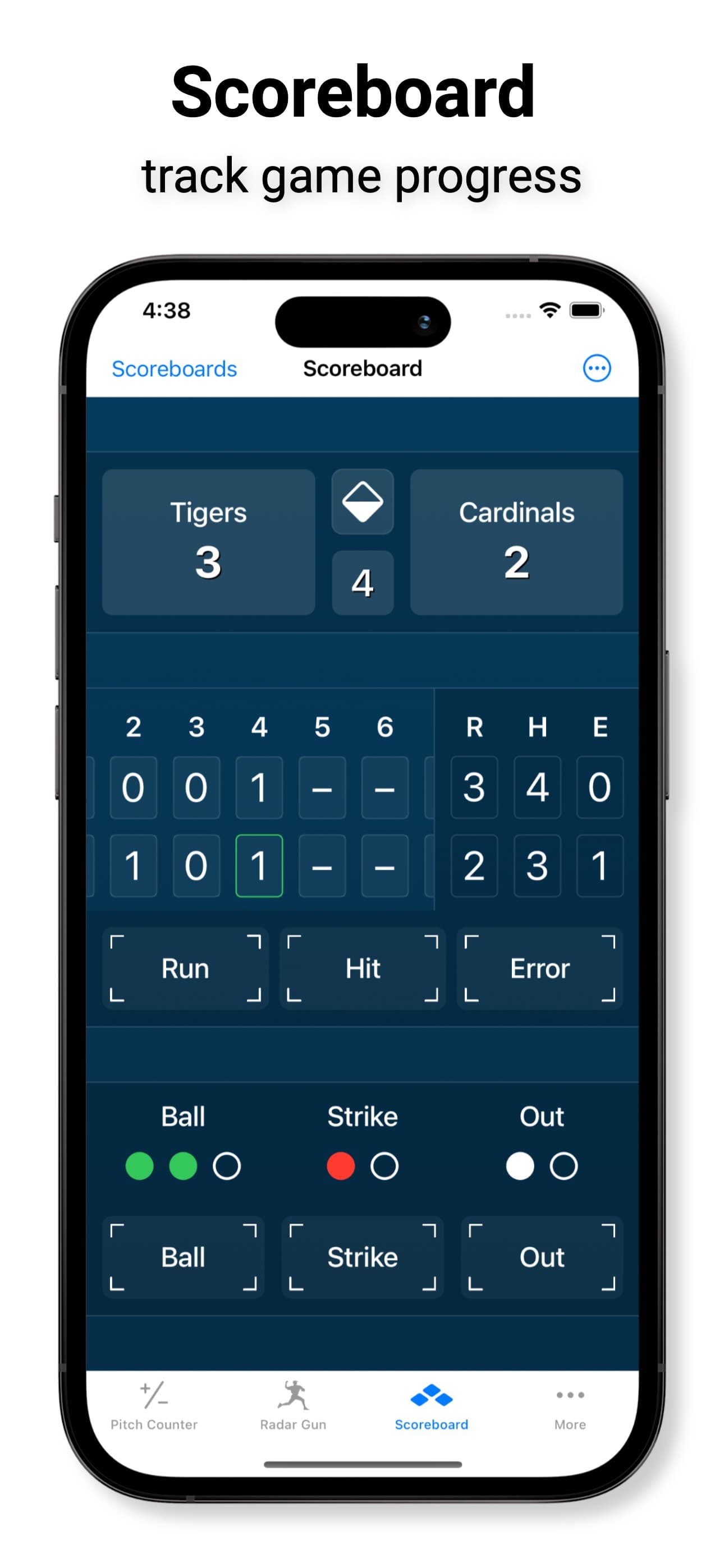 Pitch Counter & Radar Gun screenshot 3 - screenshot
