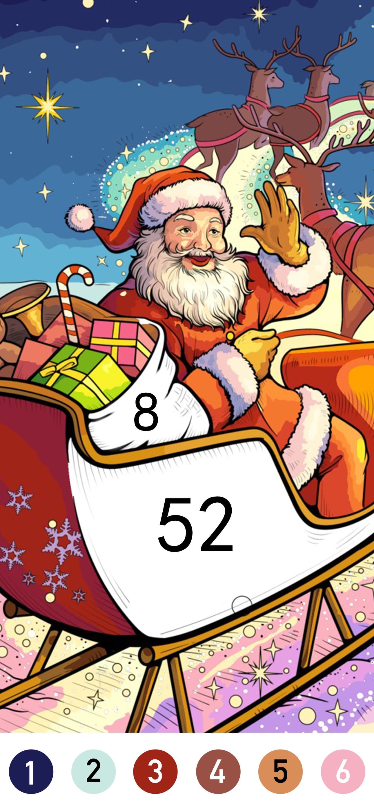 Christmas Color by Number Game screenshot 5 - screenshot