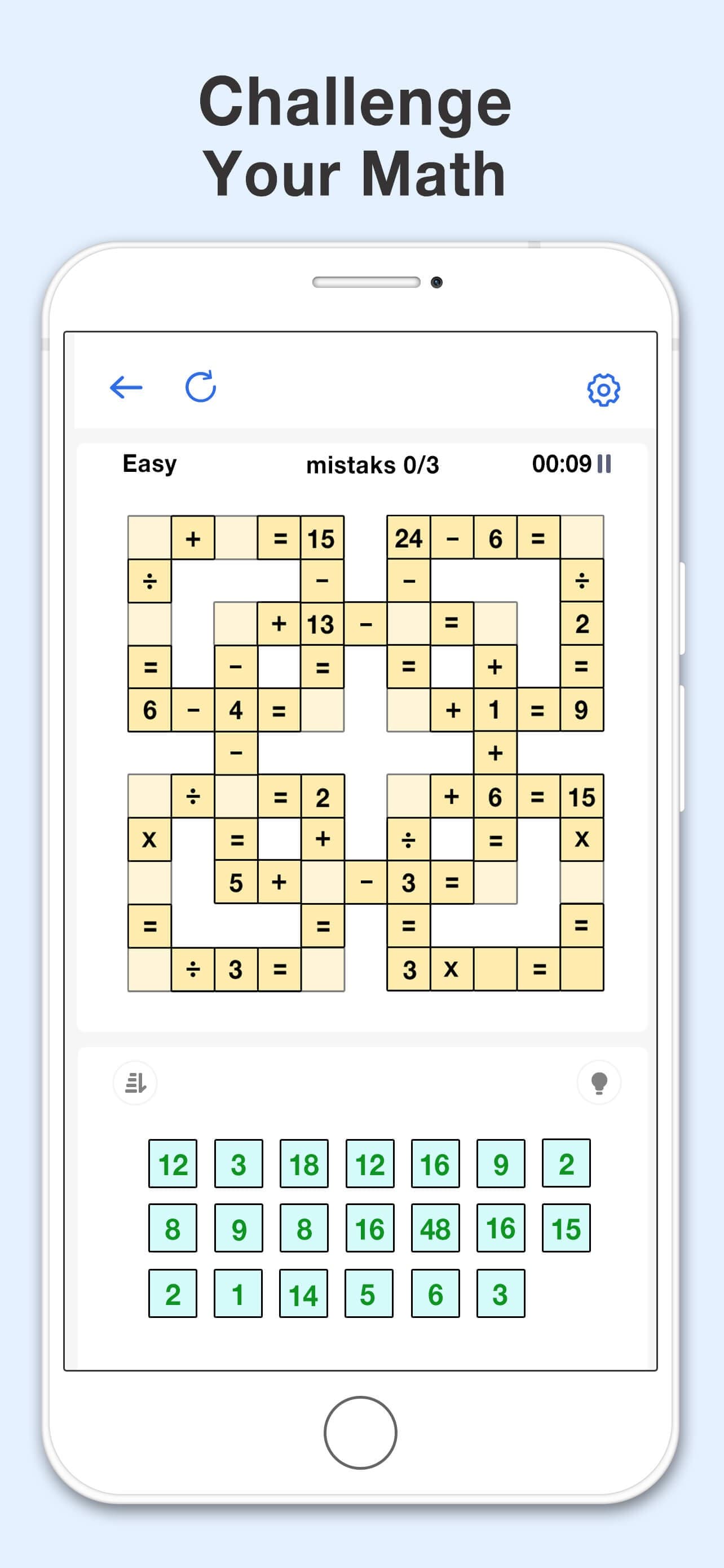Math Cross - Math Puzzle Games screenshot 1 - screenshot