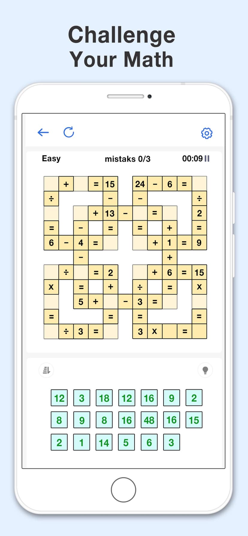 Math Cross - Math Puzzle Games screenshot 1 - screenshot