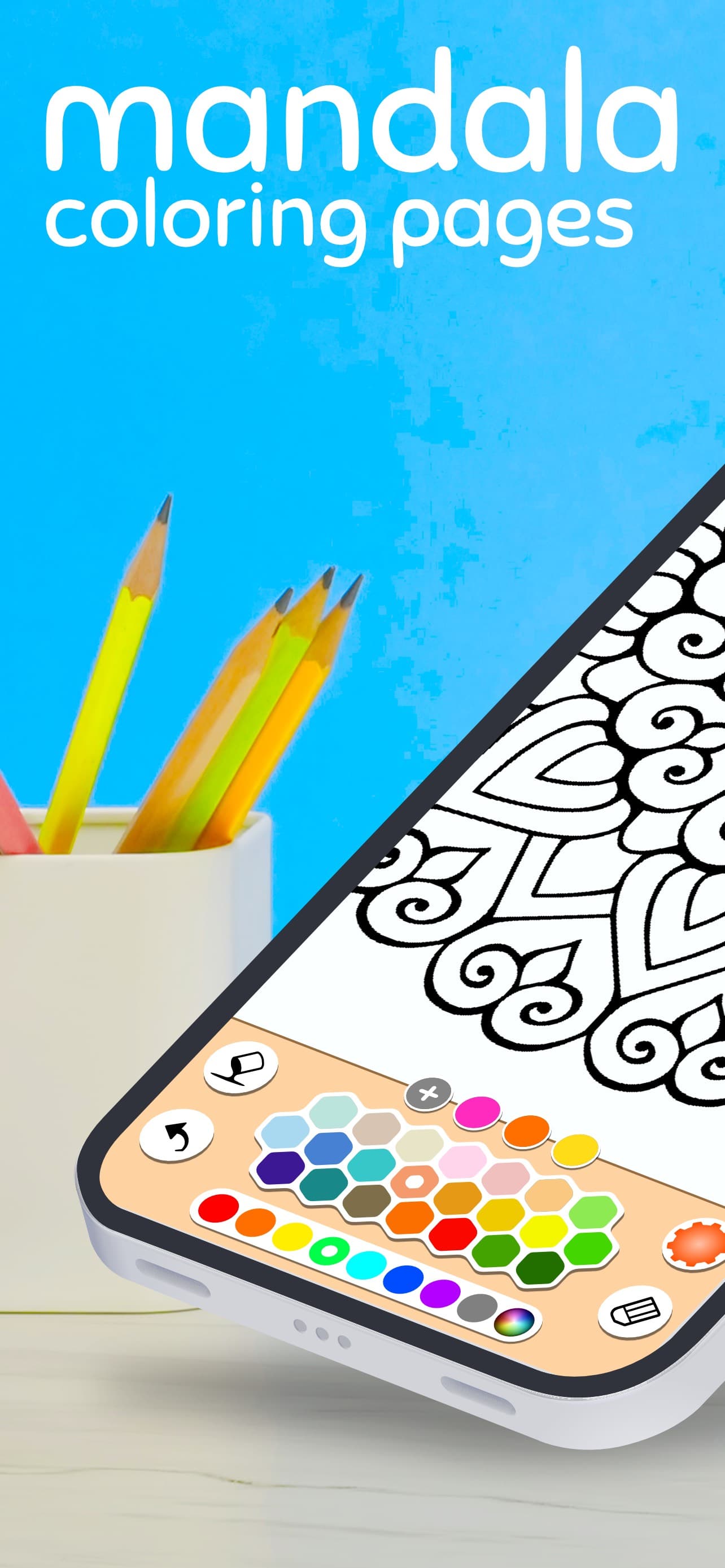 Mandala Coloring Pages Game screenshot 1 - screenshot