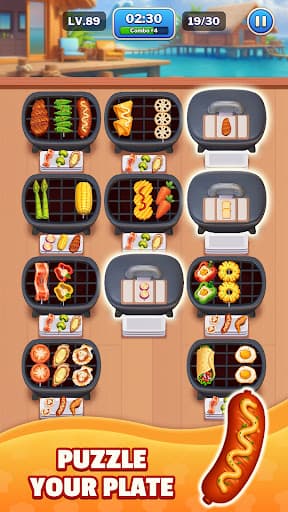 Grill Match - Food Sort Puzzle screenshot 4 - screenshot