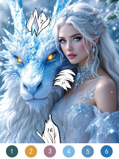Fantasy Color By Number Game screenshot 17 - screenshot