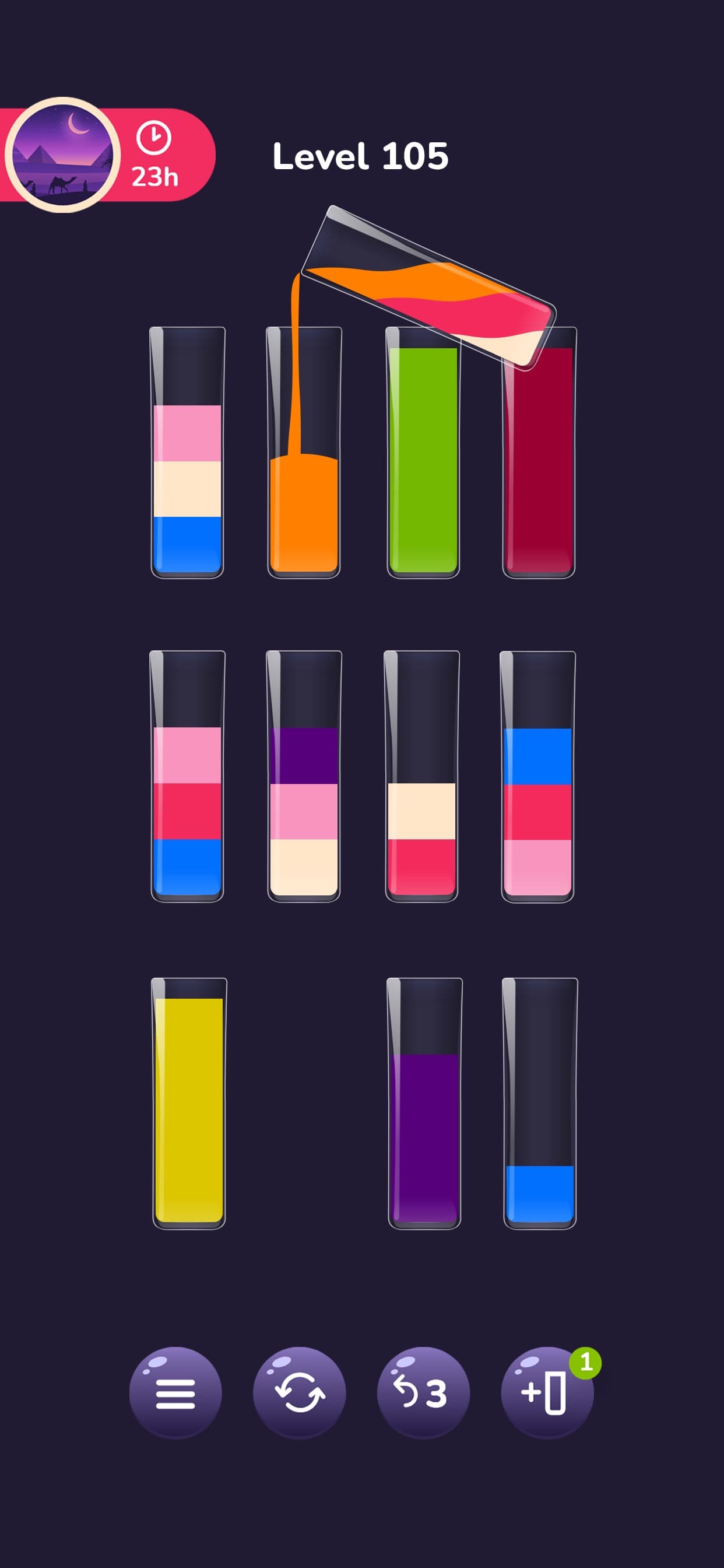 Water Sort - Love Water Puzzle screenshot 1 - screenshot