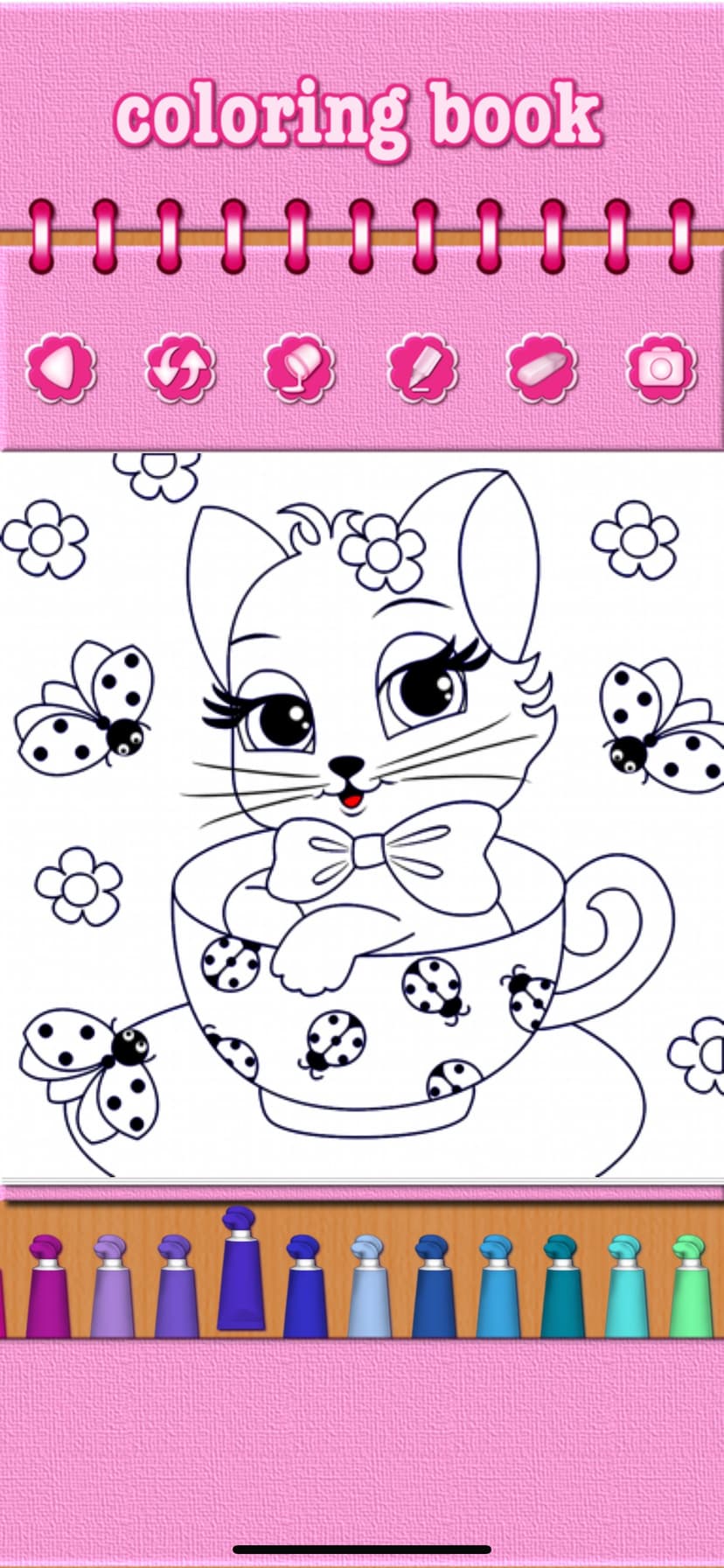 Cat Kitty Kitten Coloring Book screenshot 2 - screenshot