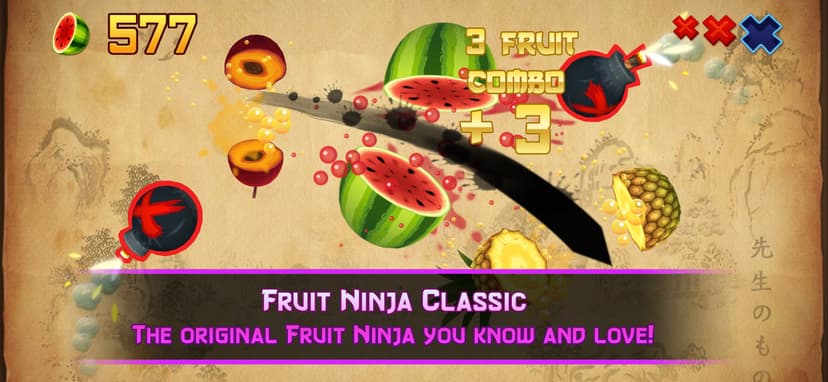 Fruit Ninja Classic screenshot 1 - screenshot