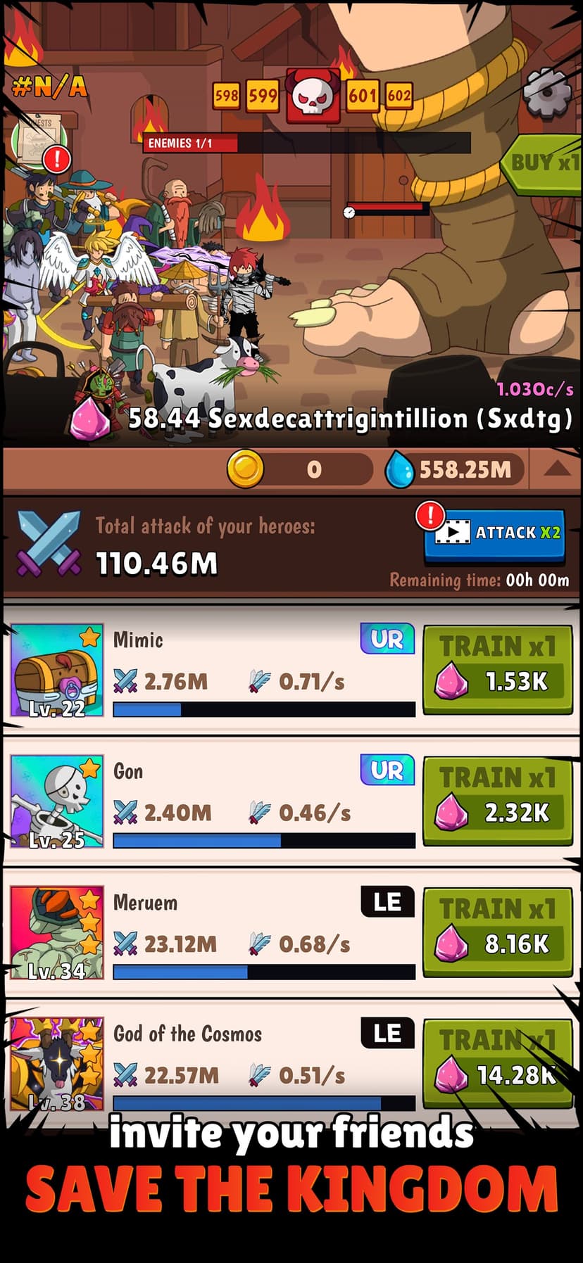 Hero Hero Clicker - Idle Games screenshot 2 - screenshot