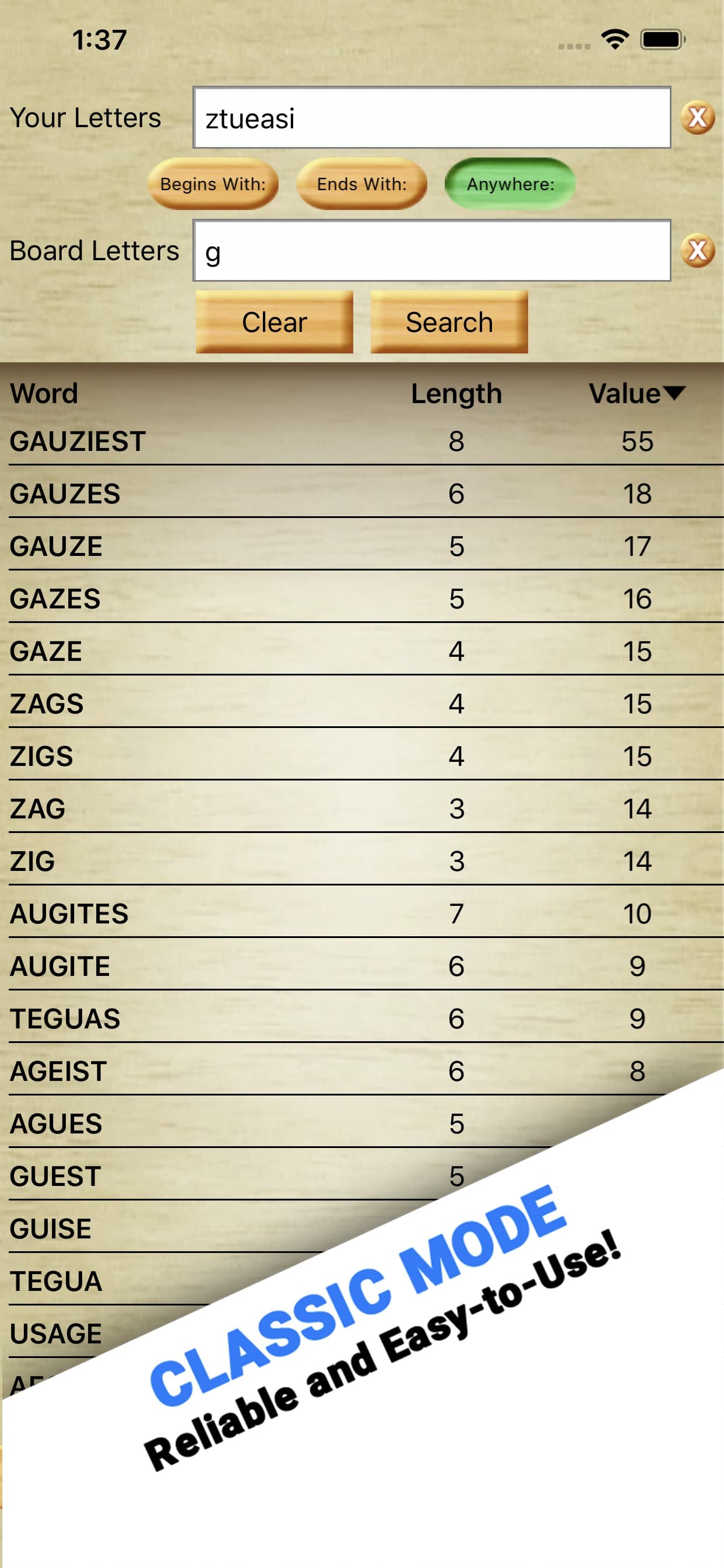Word Breaker - Scrabble Cheat screenshot 3 - screenshot