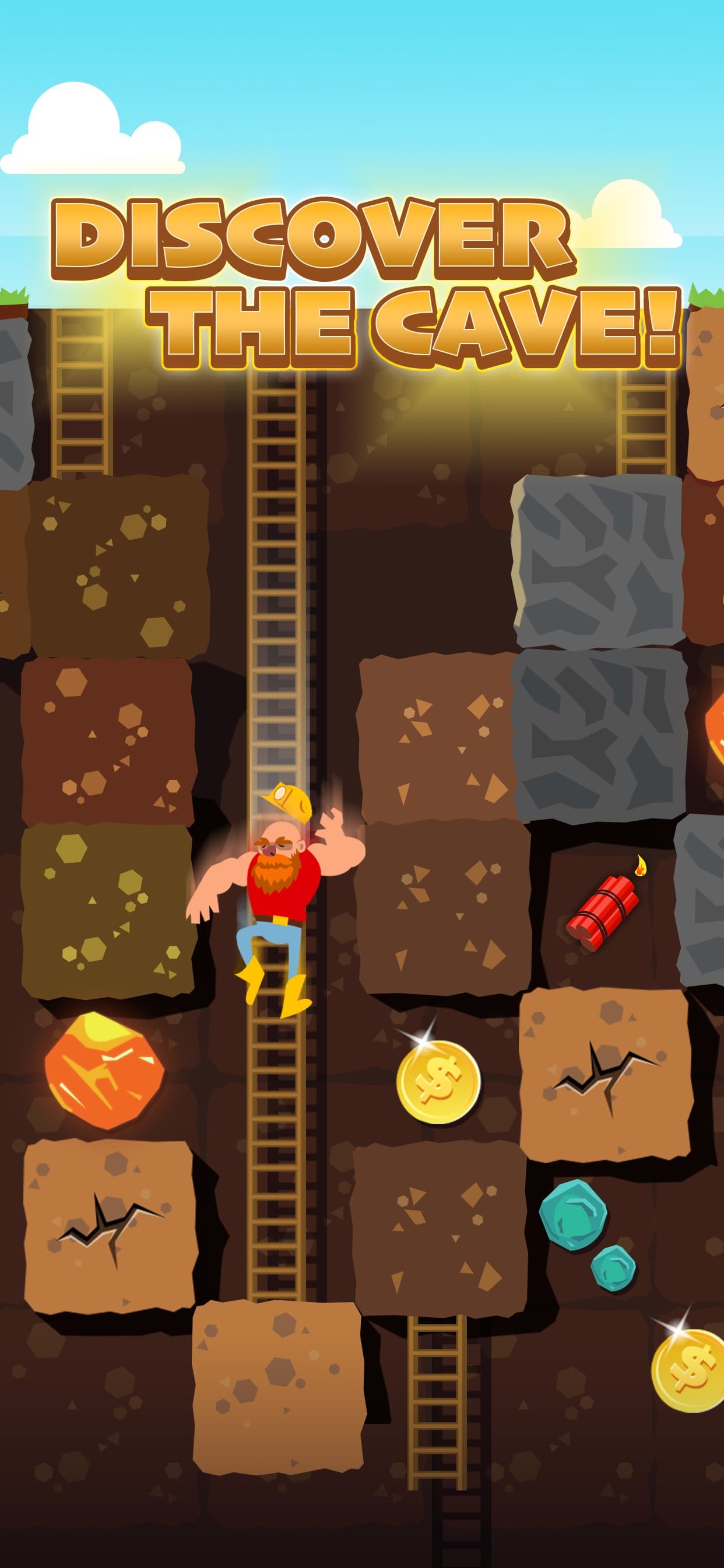 Gold Digger FRVR - Deep Mining screenshot 1 - screenshot