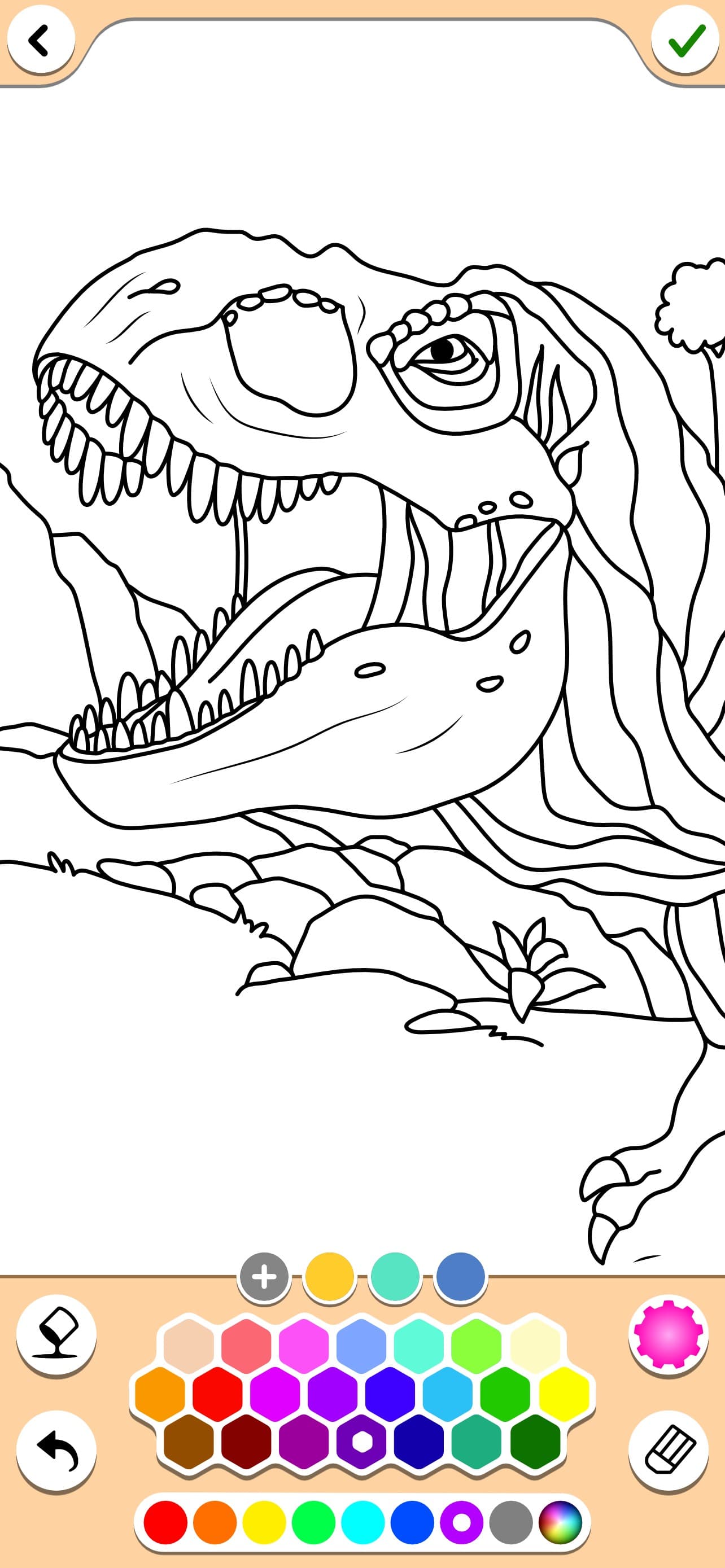 Dino coloring pages book screenshot 3 - screenshot