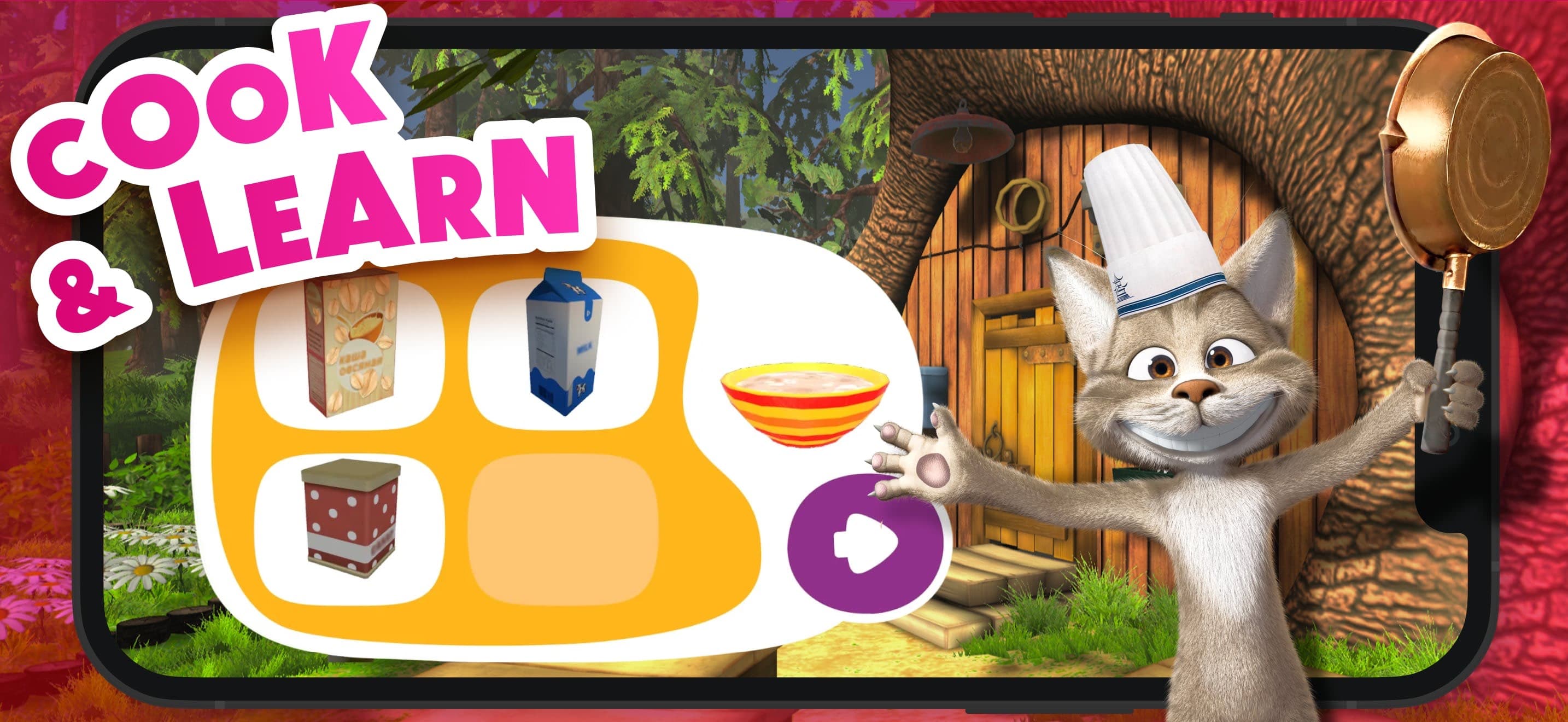 Masha and the Bear: Cook food screenshot 4 - screenshot