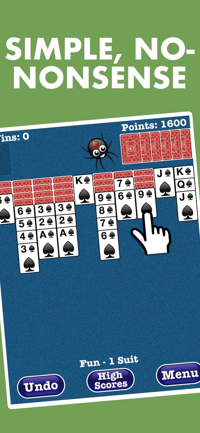 Totally Fun Spider Solitaire! screenshot 1 - screenshot