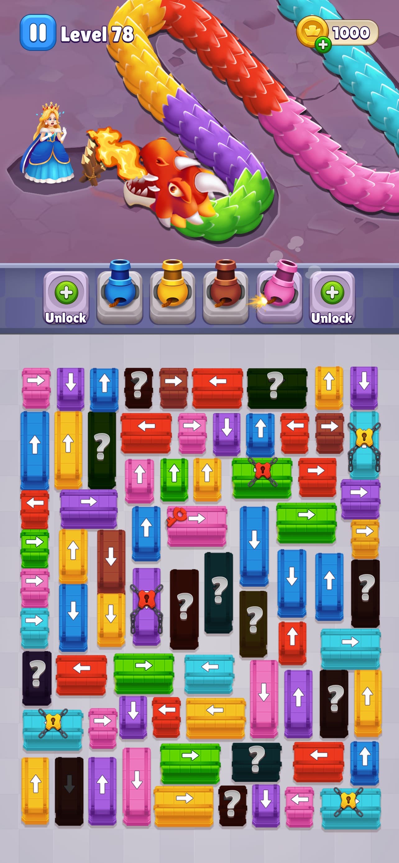 Queen Rescue: Dragon Puzzle screenshot 4 - screenshot