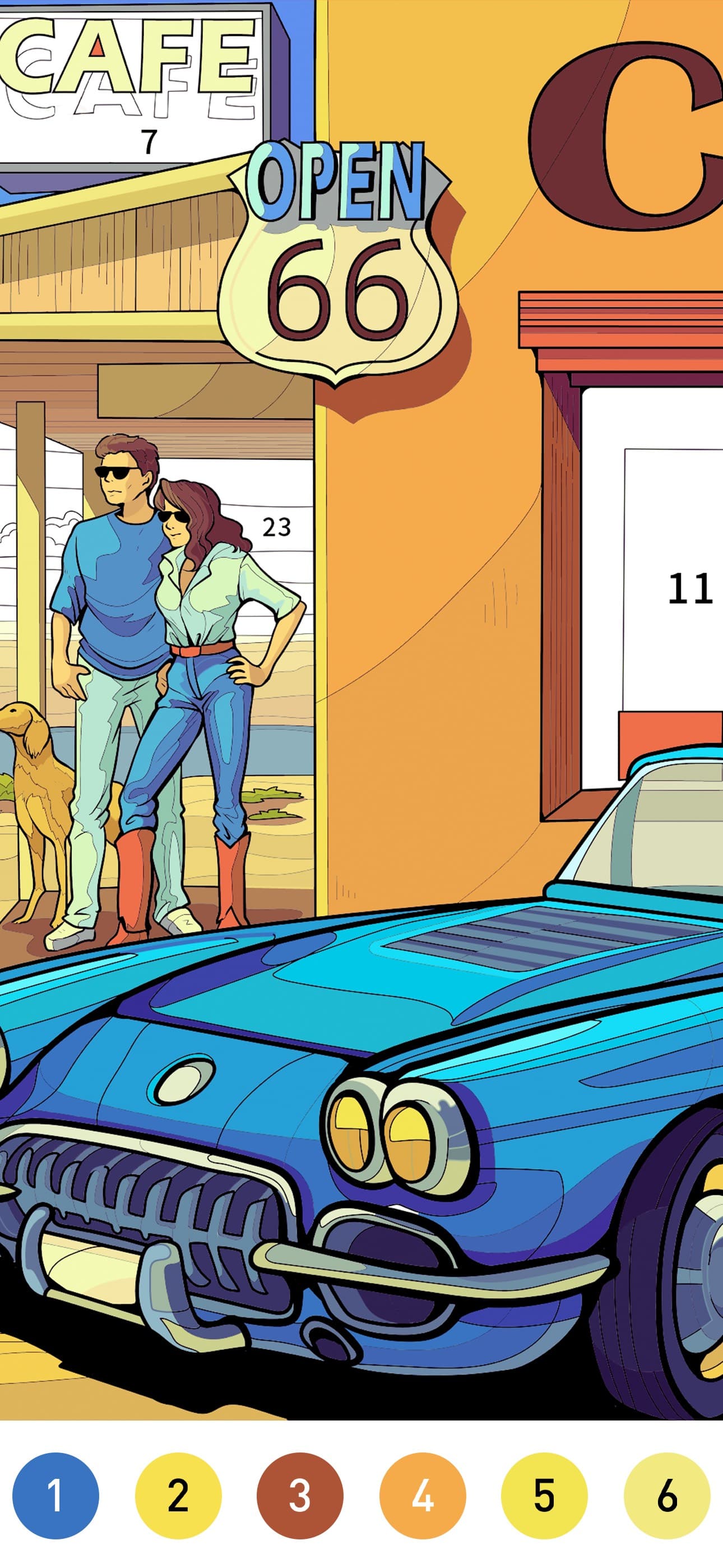 Nostalgia Color by number game screenshot 7 - screenshot