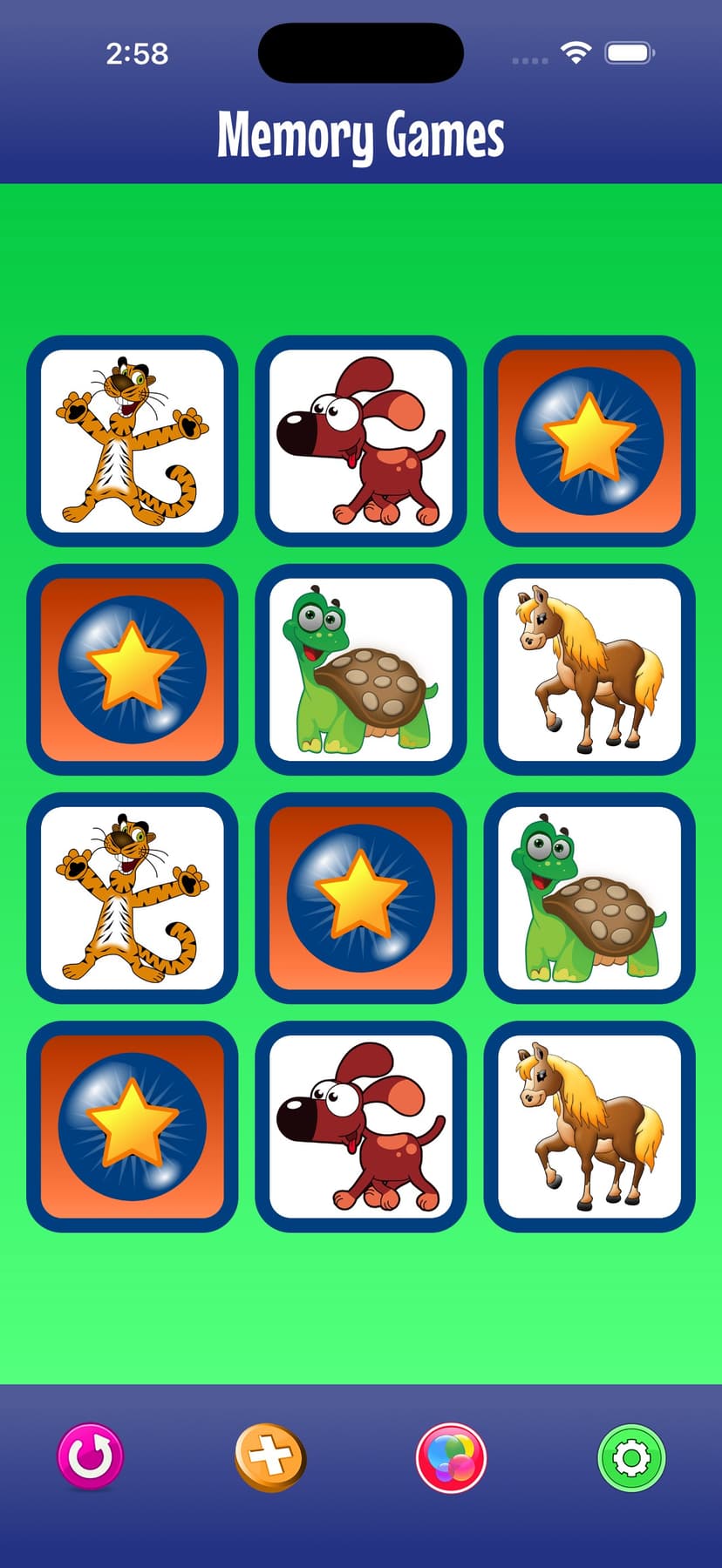 Memory Games with Animals screenshot 1 - screenshot