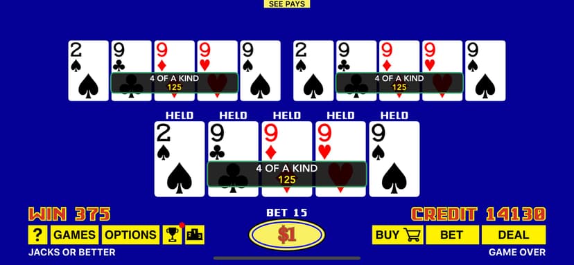 The Classic Video Poker screenshot 2 - screenshot