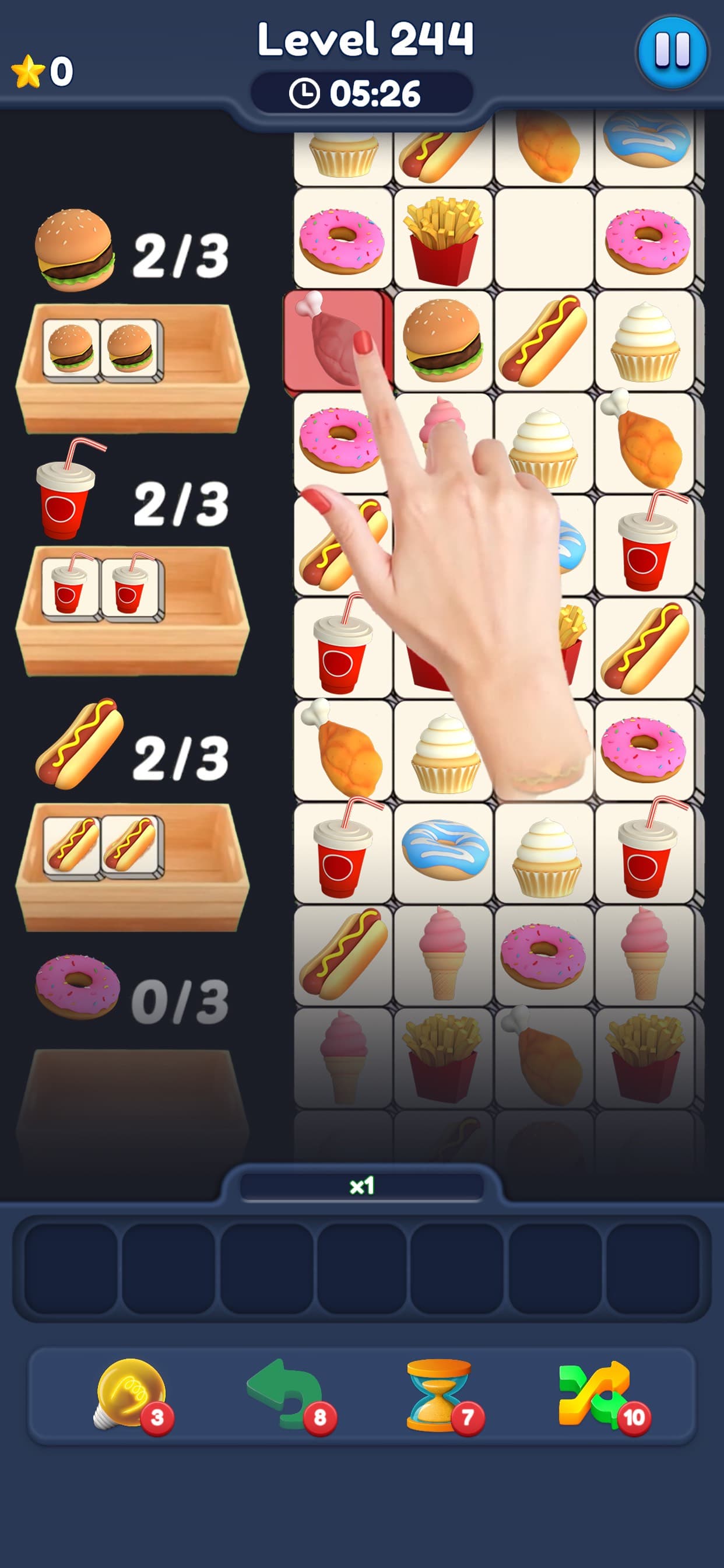 Food Match 3D: Tile Puzzle screenshot 5 - screenshot