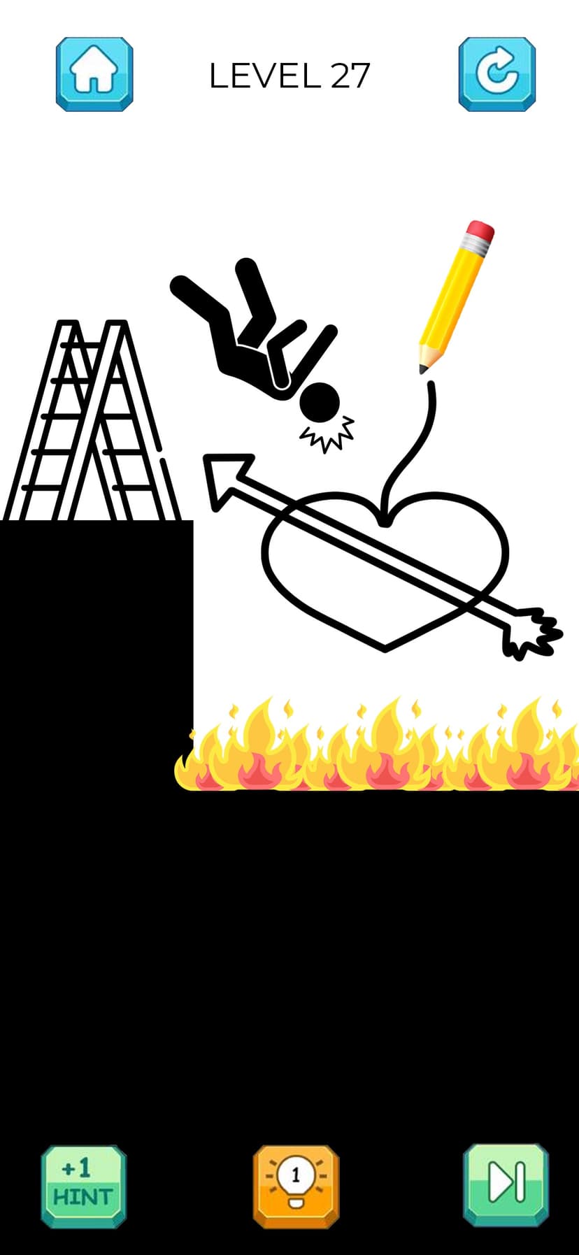 Save The Stickman: Draw 2 Save screenshot 1 - screenshot
