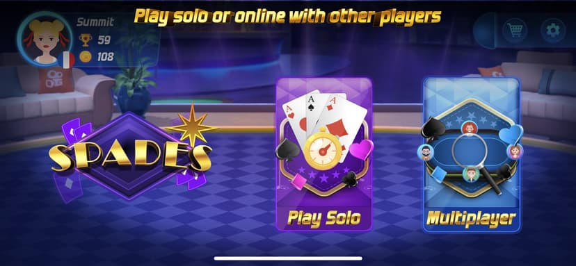 Spades card game online screenshot 7 - screenshot