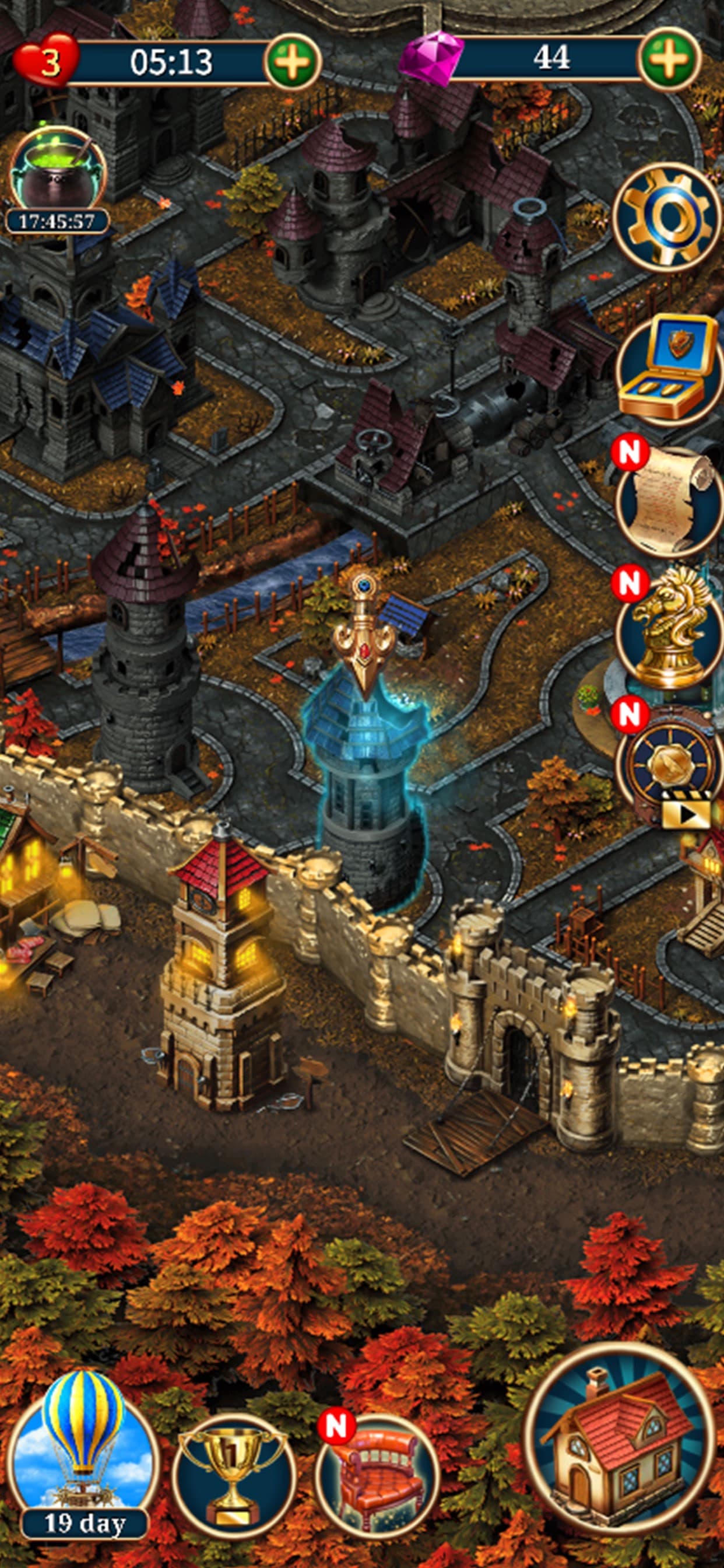 Raven Castle : Mystery Match 3 screenshot 1 - screenshot