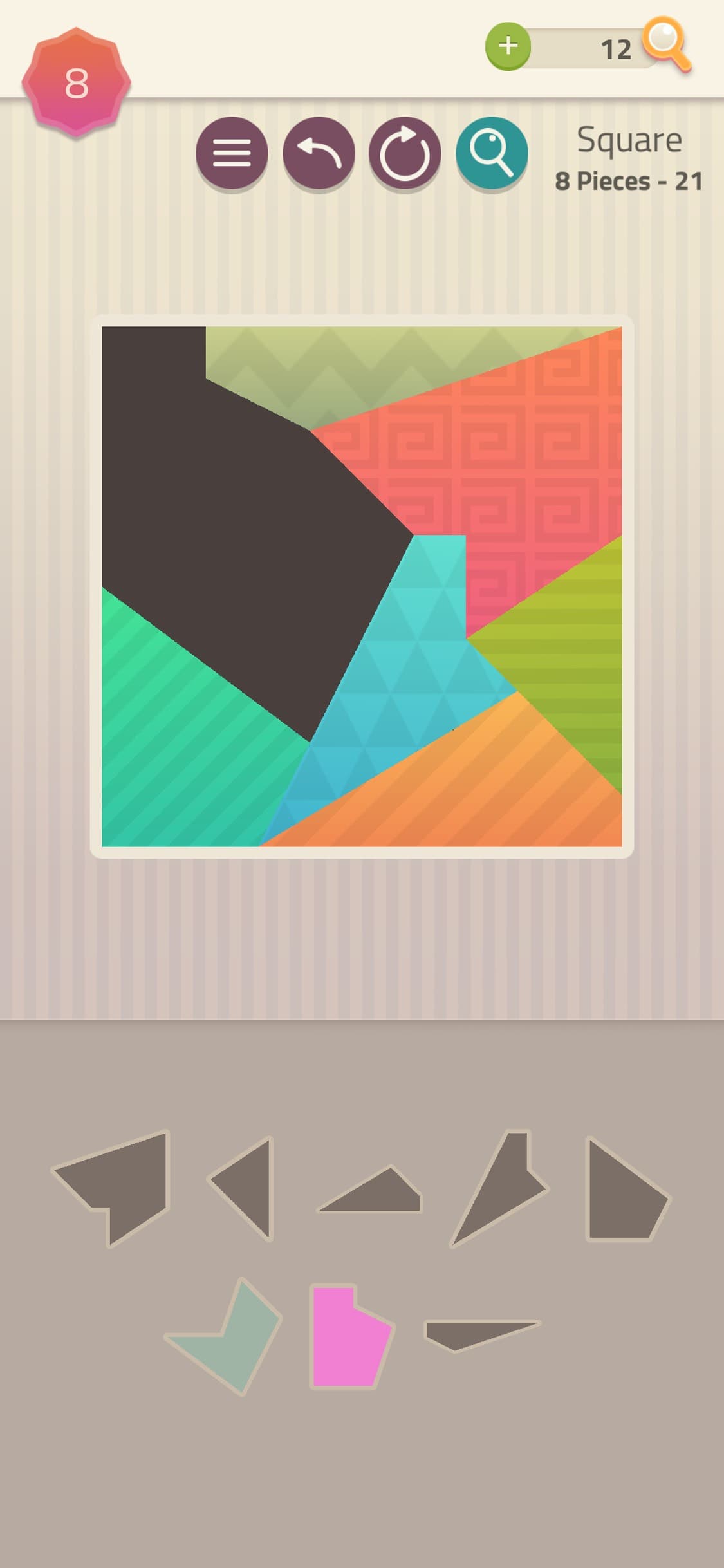 Polygrams - Tangram Puzzles screenshot 1 - screenshot