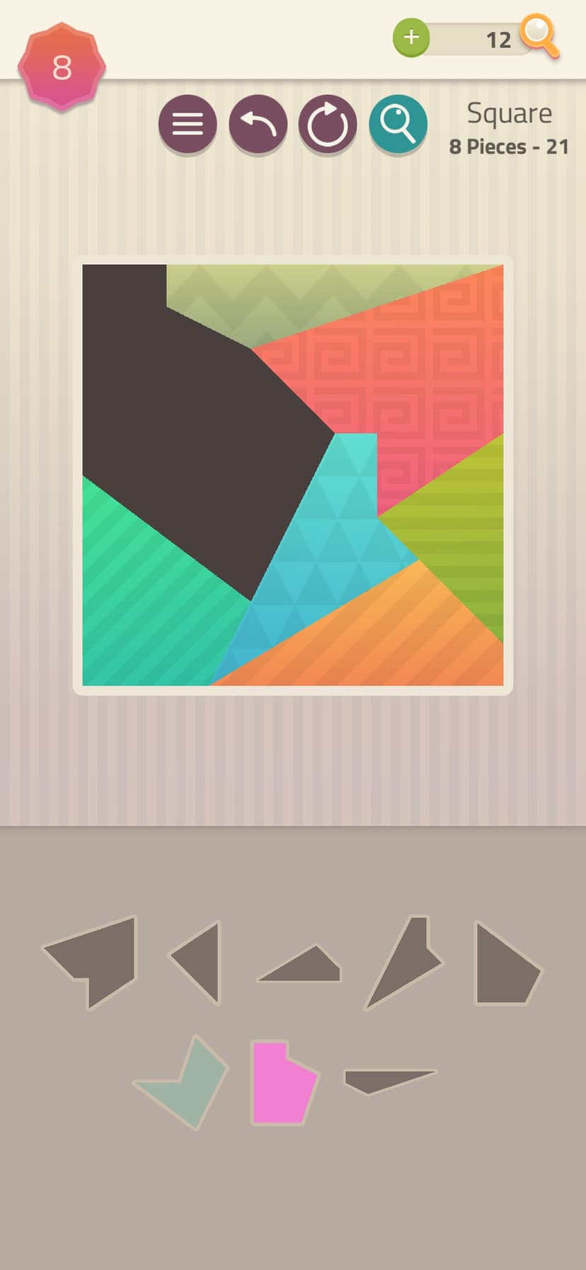 Polygrams - Tangram Puzzles screenshot 1 - screenshot
