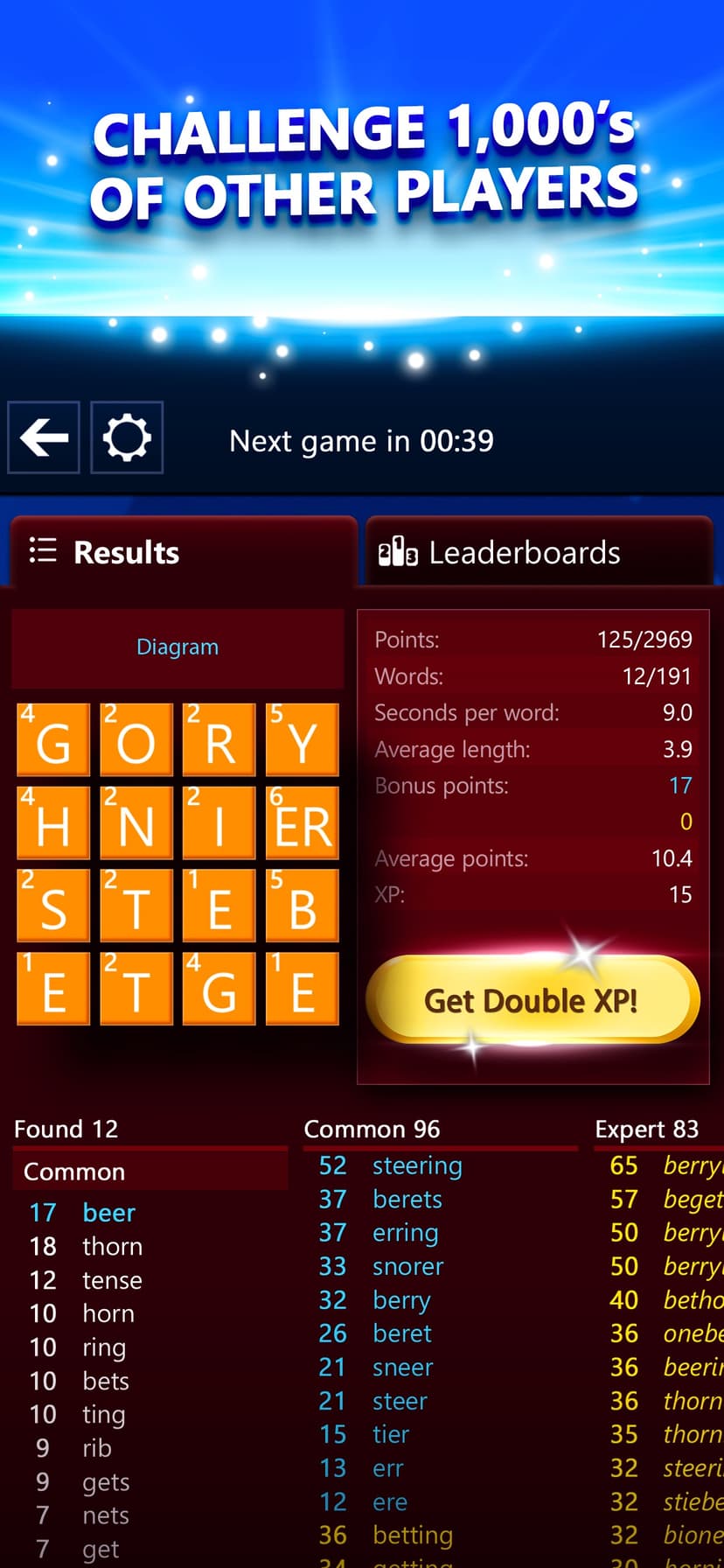 Microsoft Wordament screenshot 7 - screenshot
