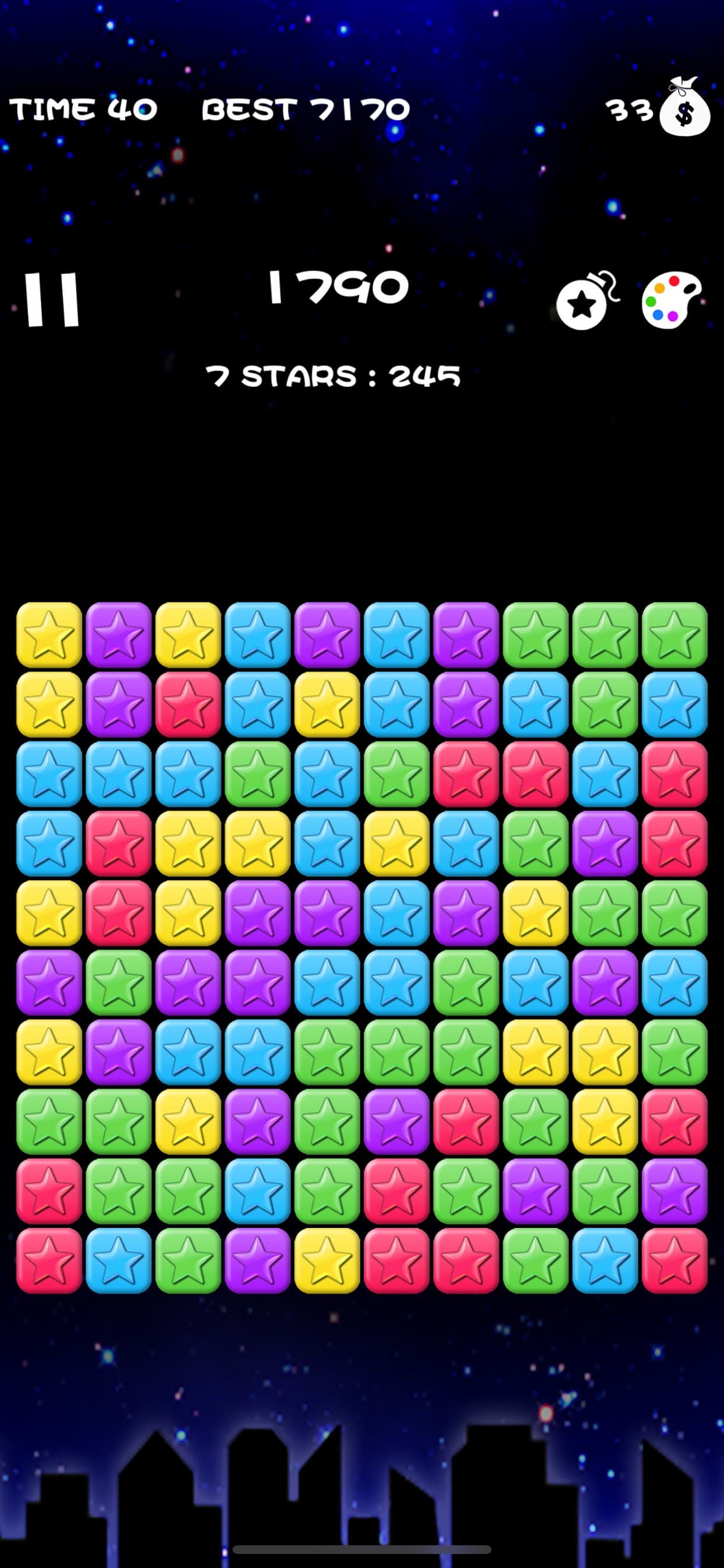 Popping Stars-classic game screenshot 3 - screenshot