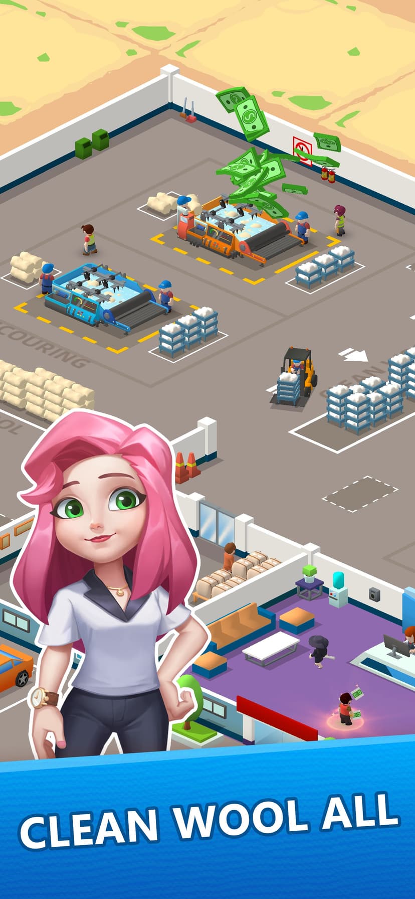 Wool Inc:Idle Factory Tycoon screenshot 2 - screenshot