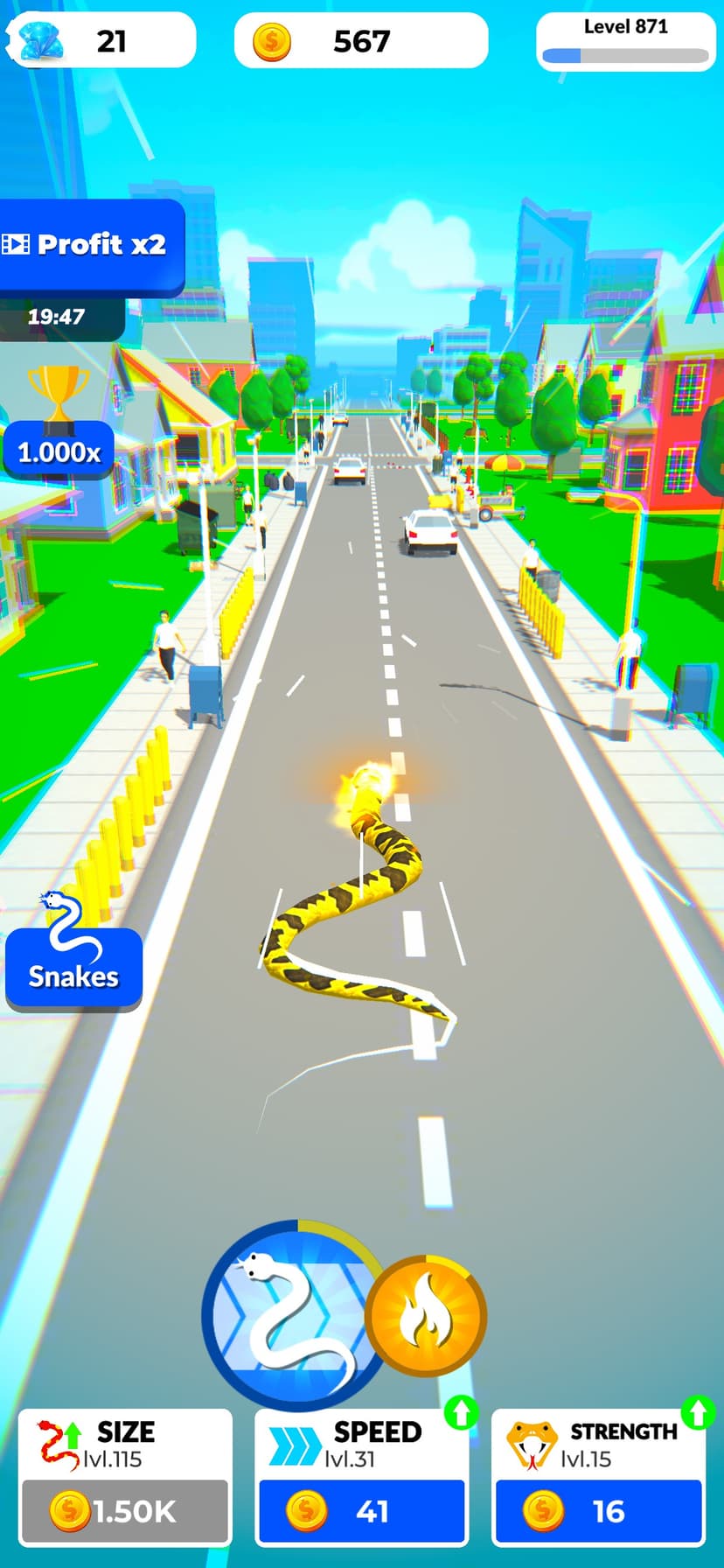 Idle Snake World - Evolution screenshot 4 - screenshot