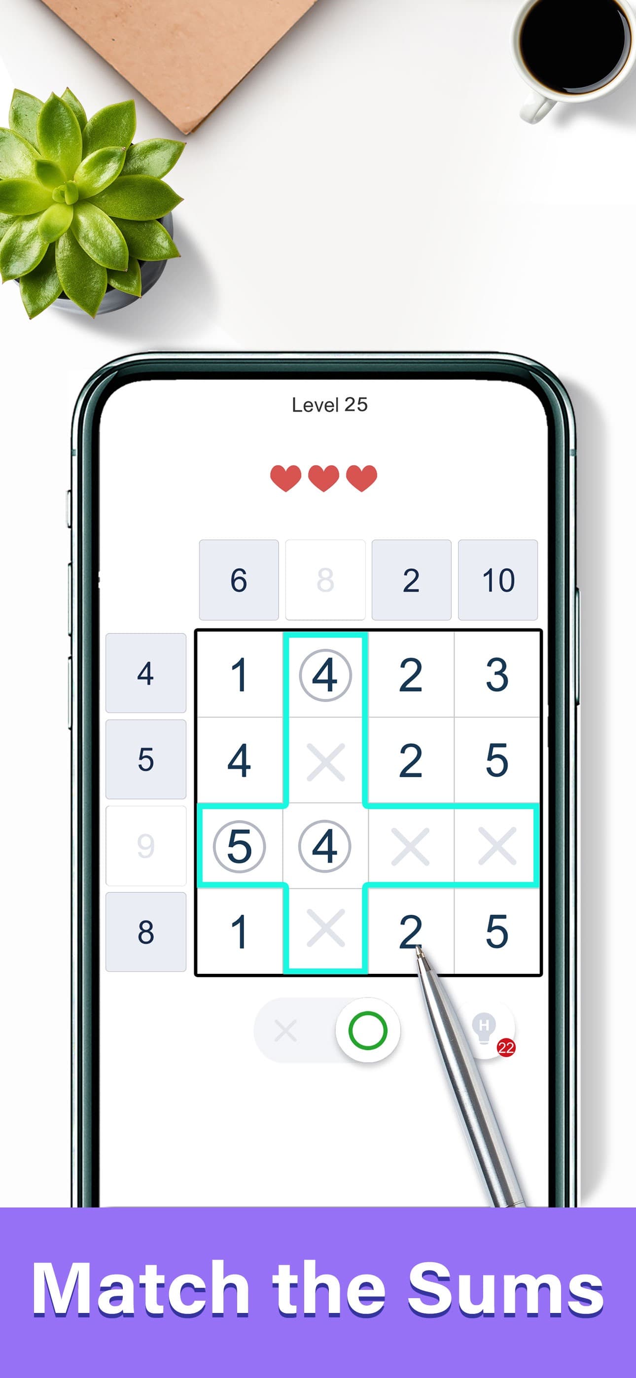 Number Sum - Math Puzzle Game screenshot 1 - screenshot